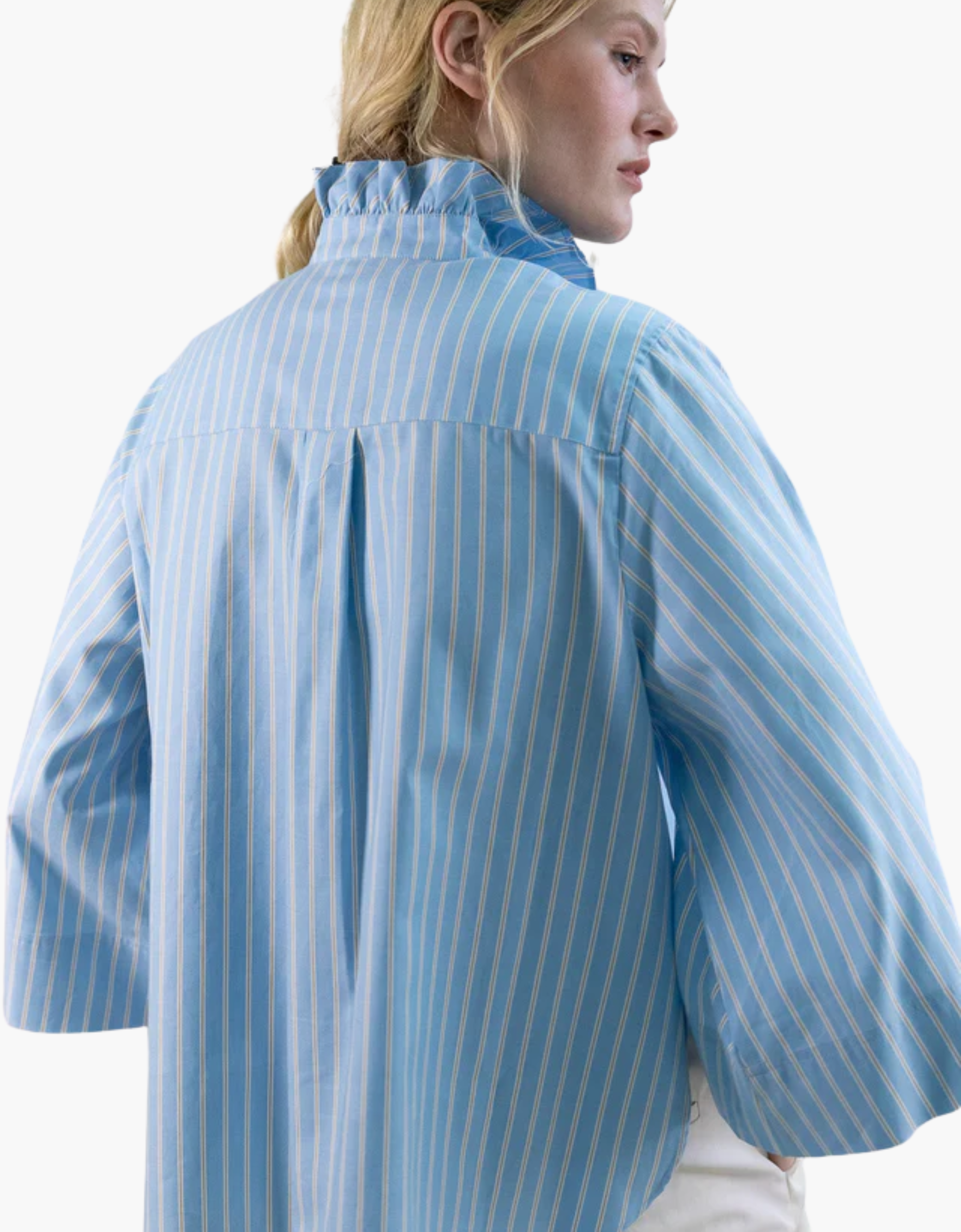 Camisa boxy popelín rayas "Oxford"