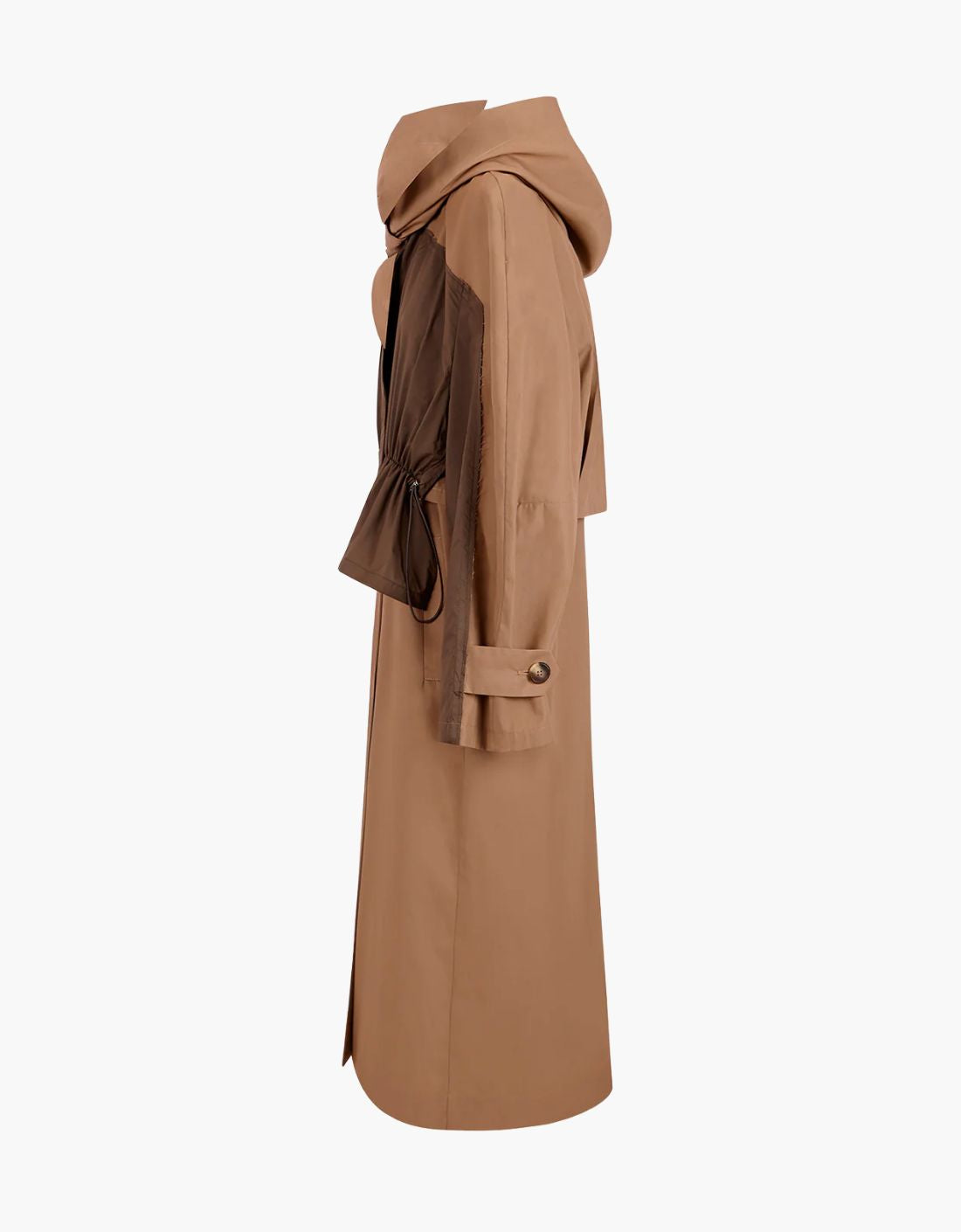 Chaqueta trench con capucha