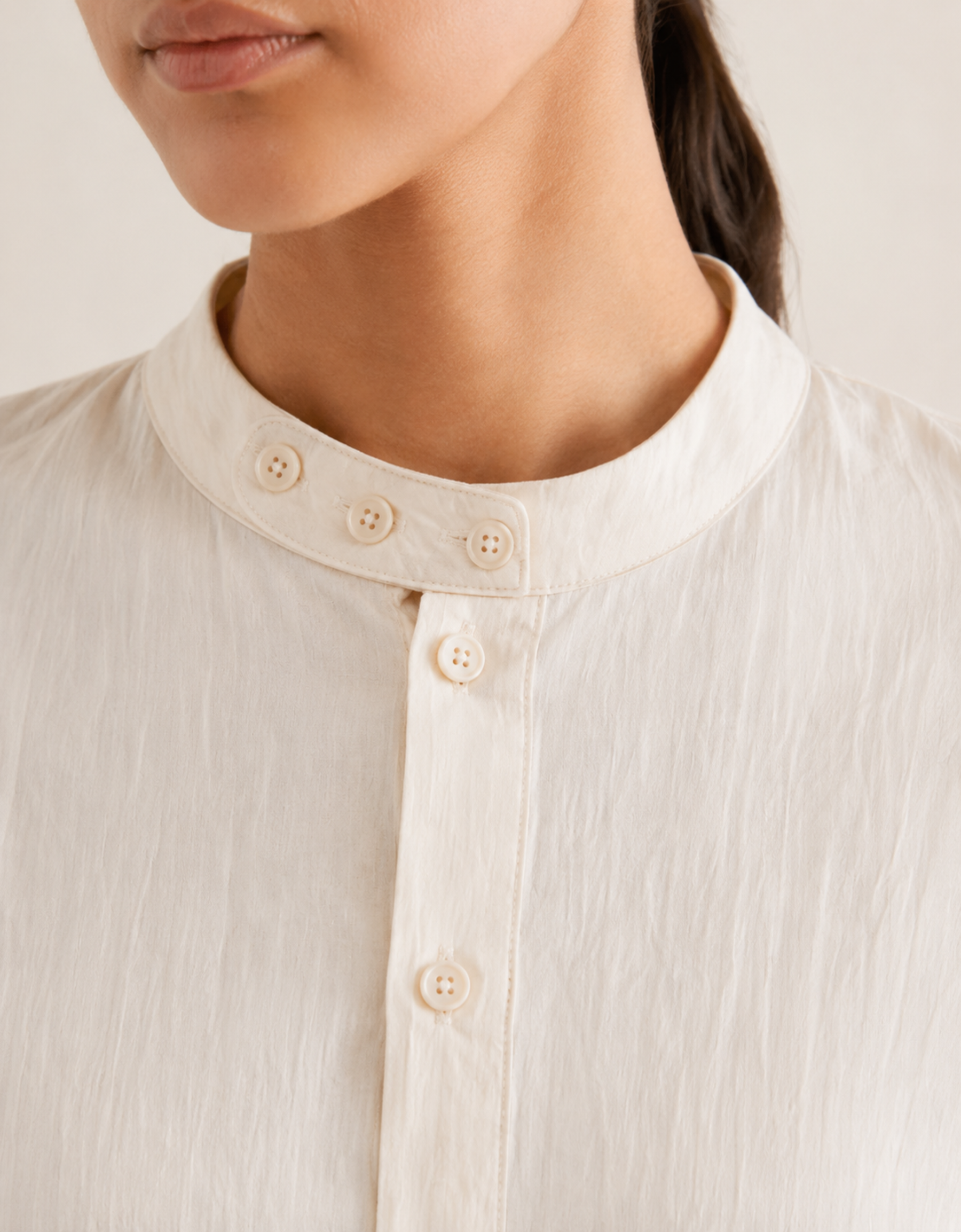 Camisa relaxed fit de tejido texturizado