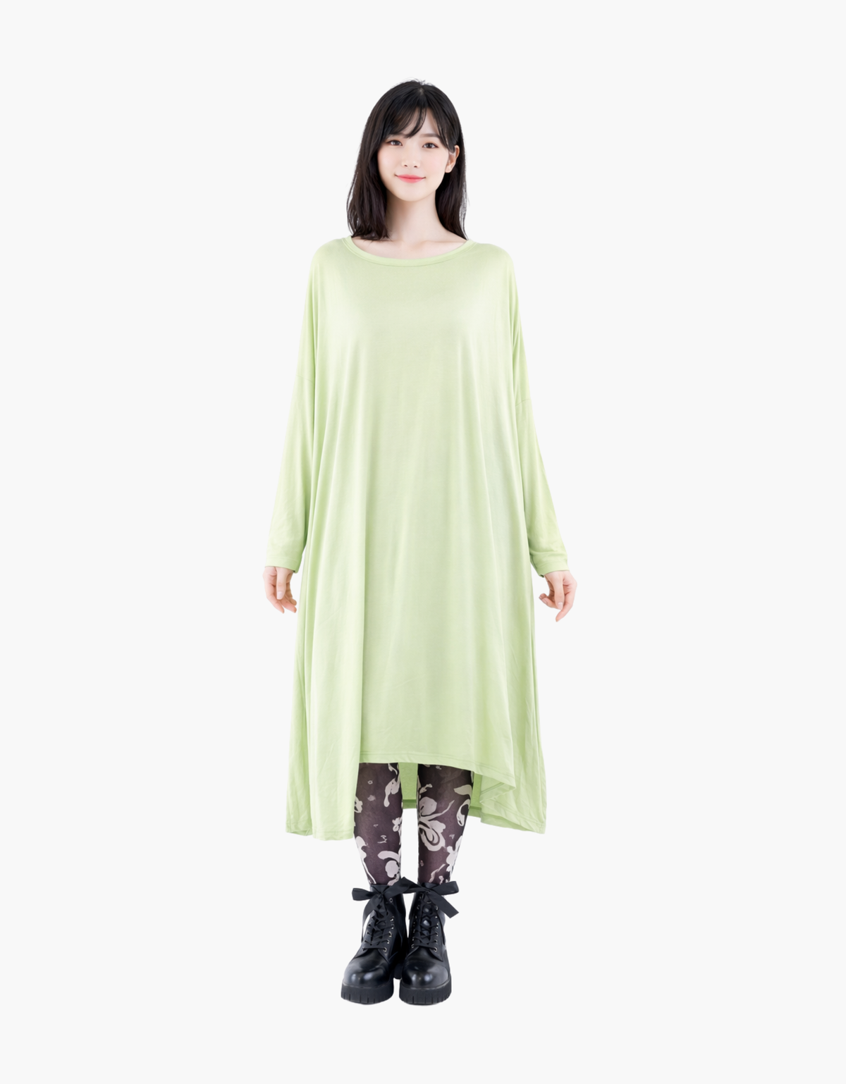 Túnica oversize en jersey fluido