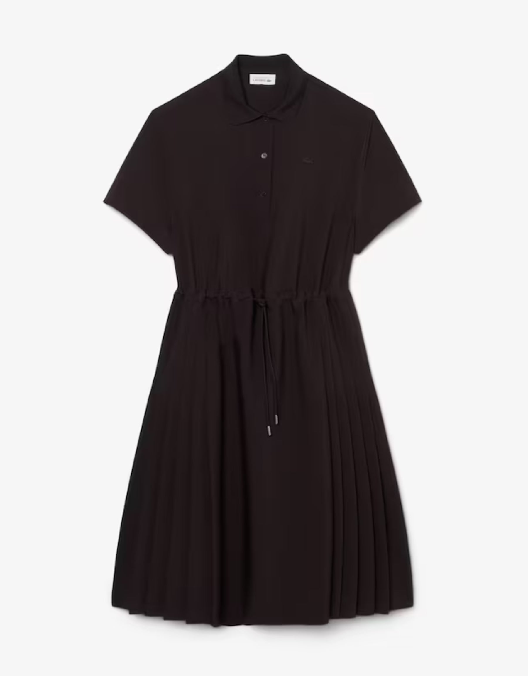 Vestido polo plisado lana