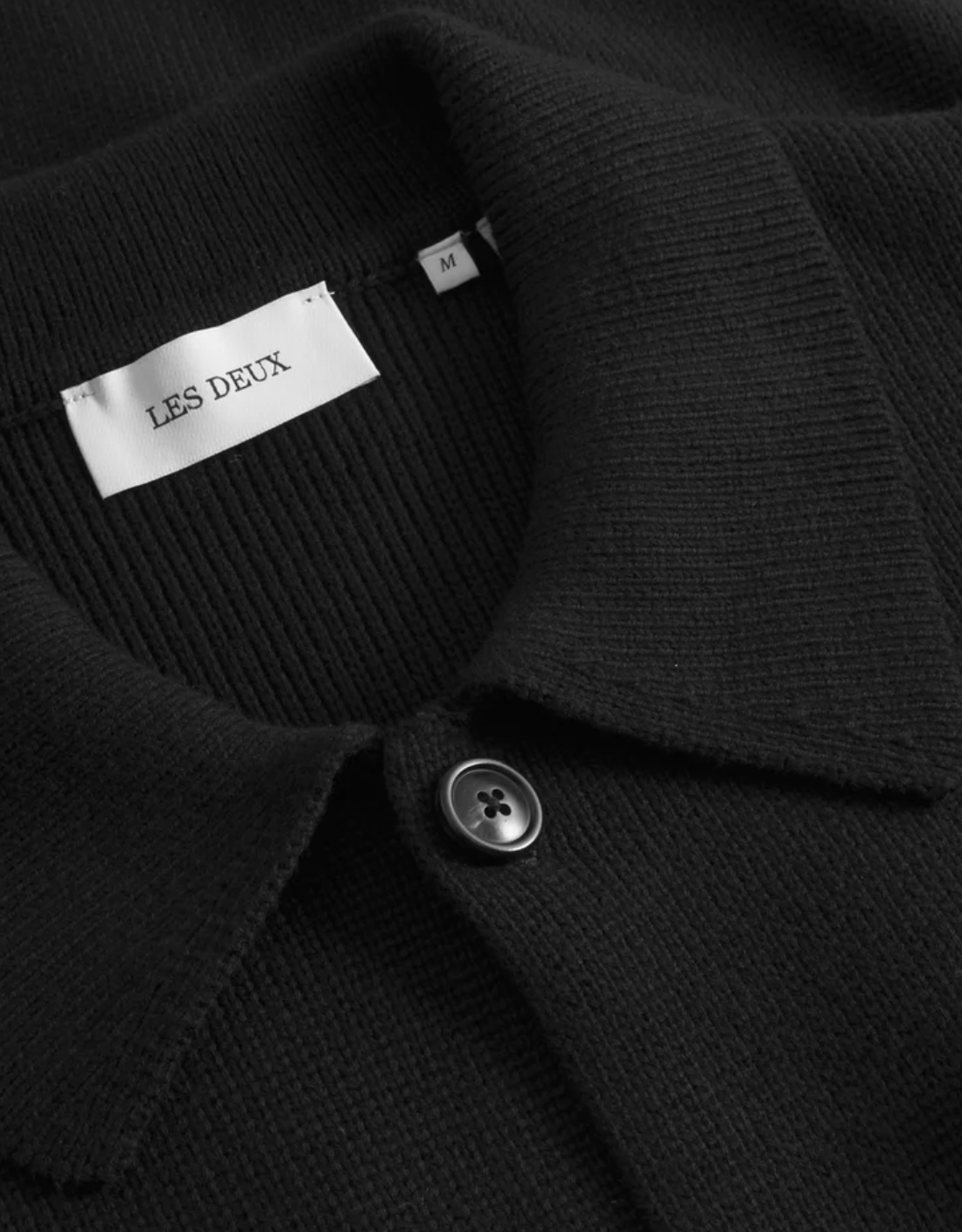 Chaqueta punto "Fisher" negra