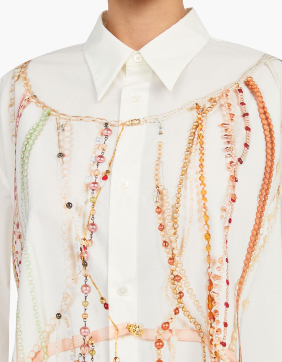 Vestido camisero print "Jewelry" - MM6