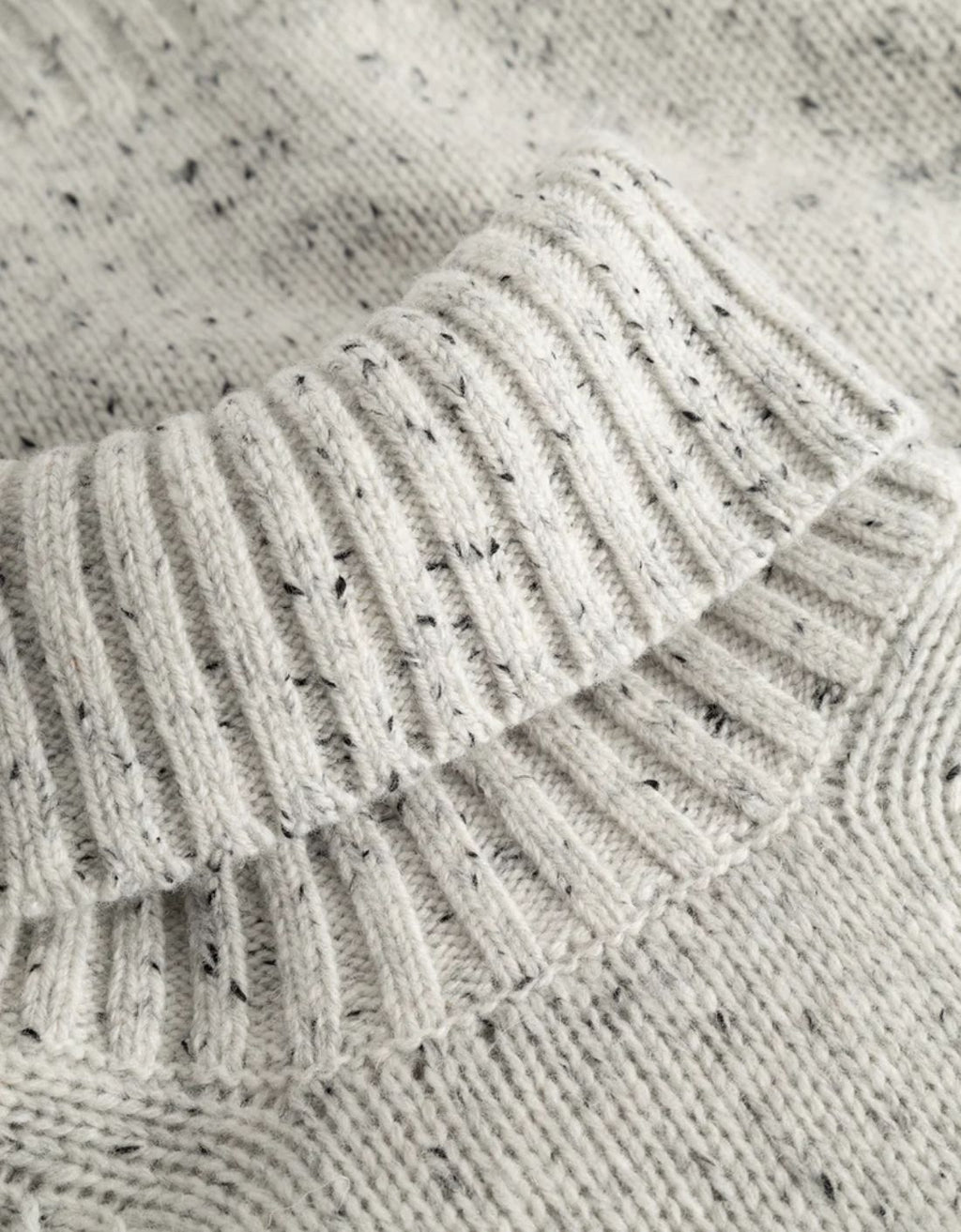 Pull à col roulé « Gary » - Gris chiné