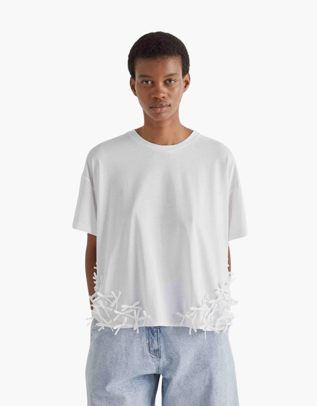 Camiseta detalles de lazos "Nastro"