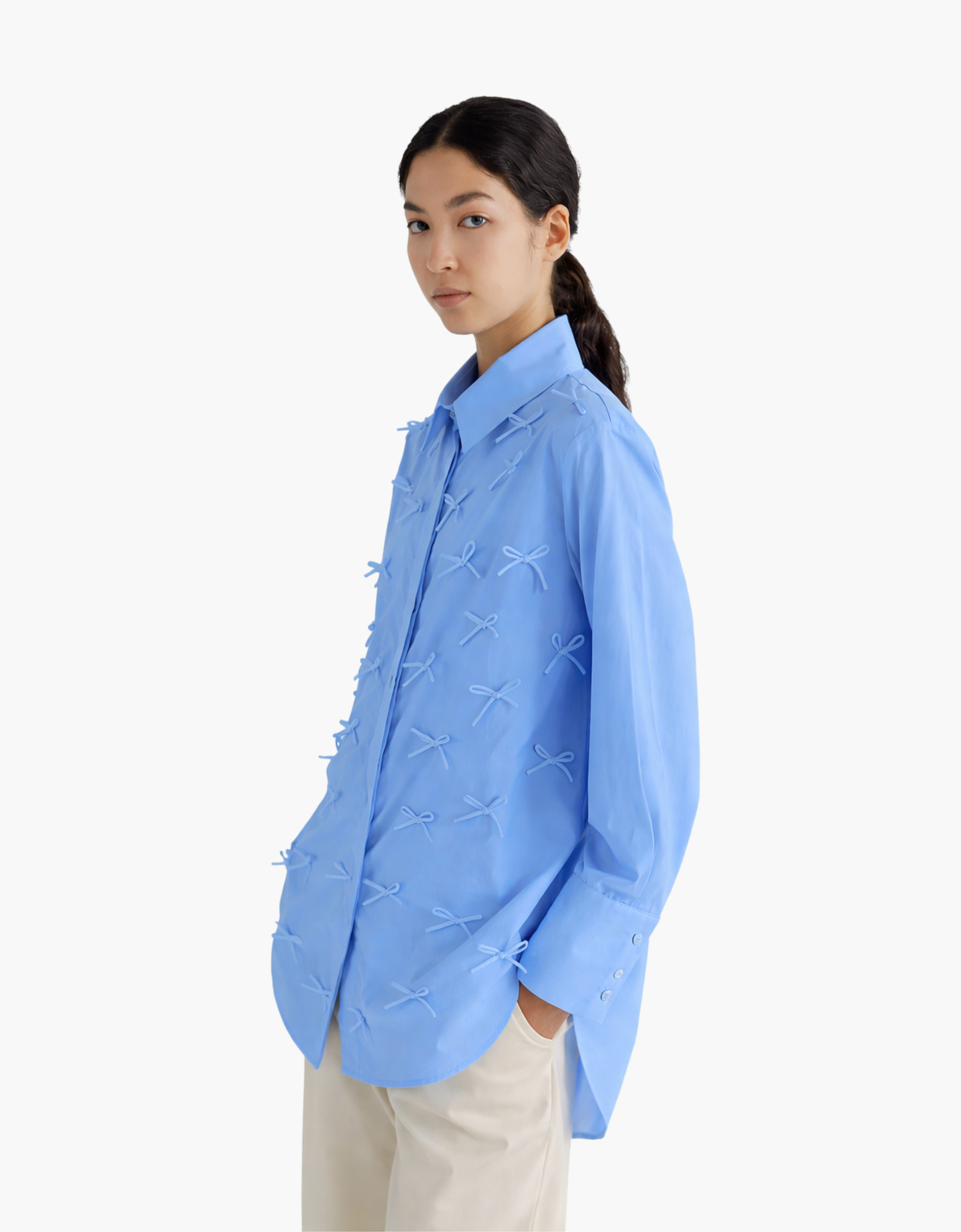 Shirt with ties