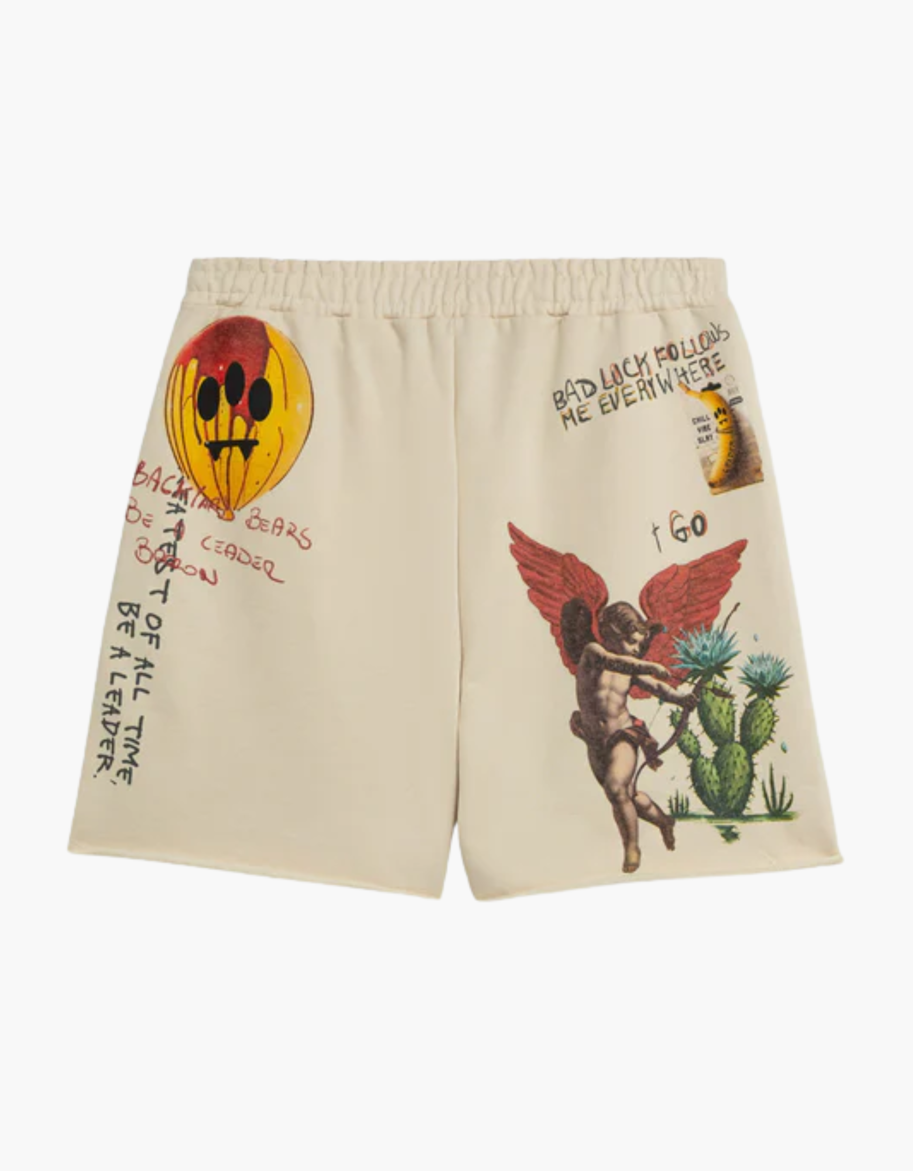 Pantalon chandal corto "Angel print"