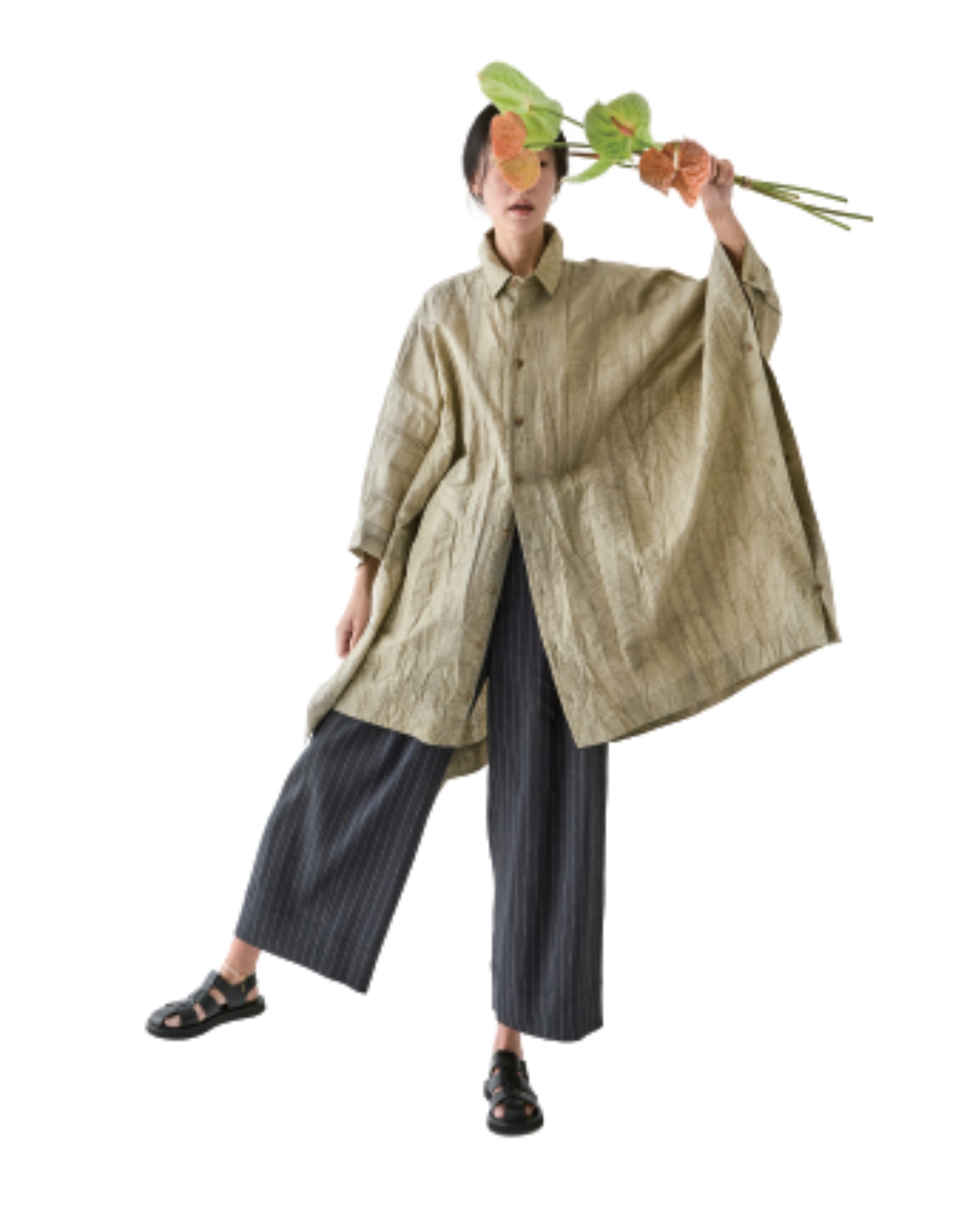 Camisa oversize textura "Ara"