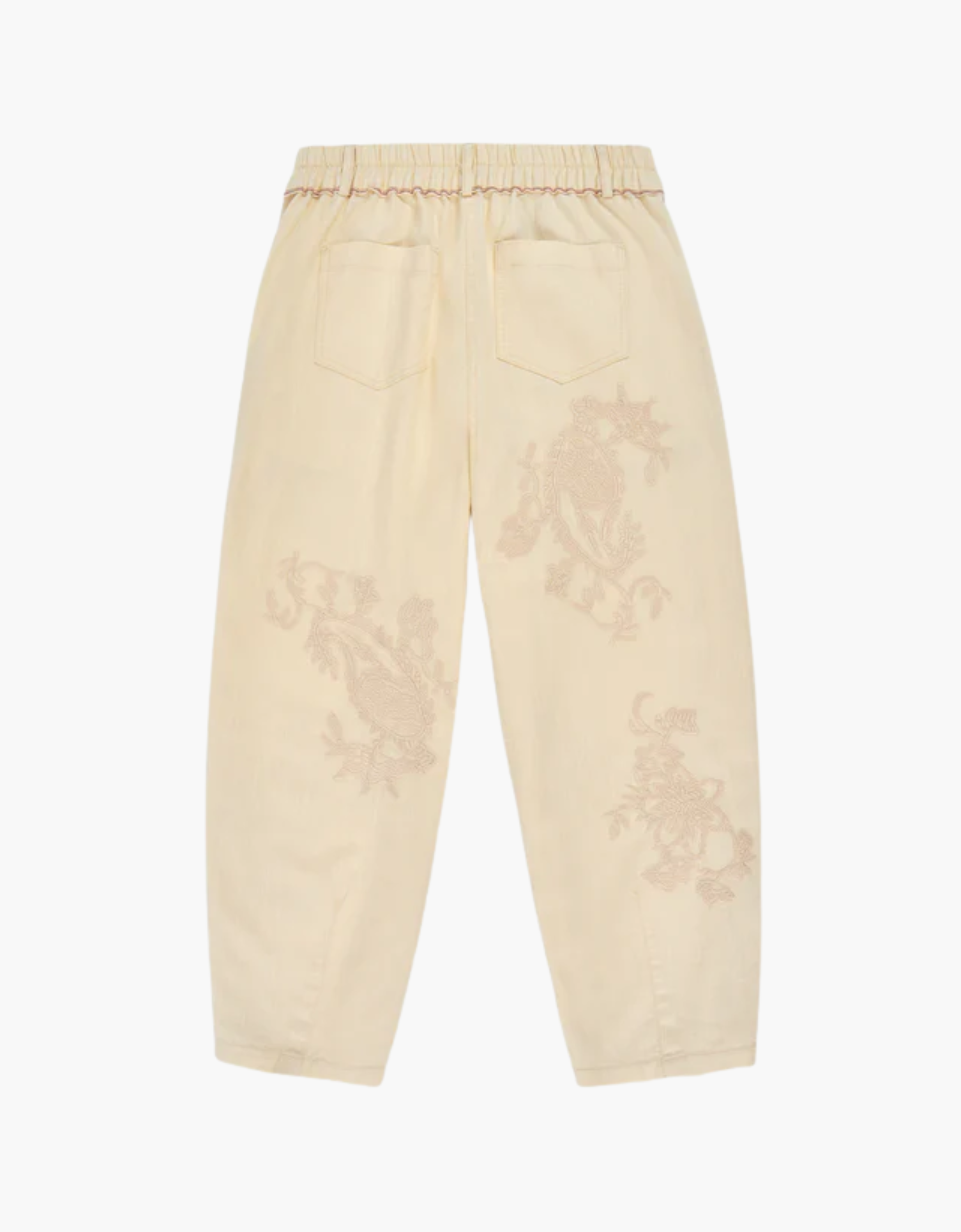 Pantalón tejido bordado