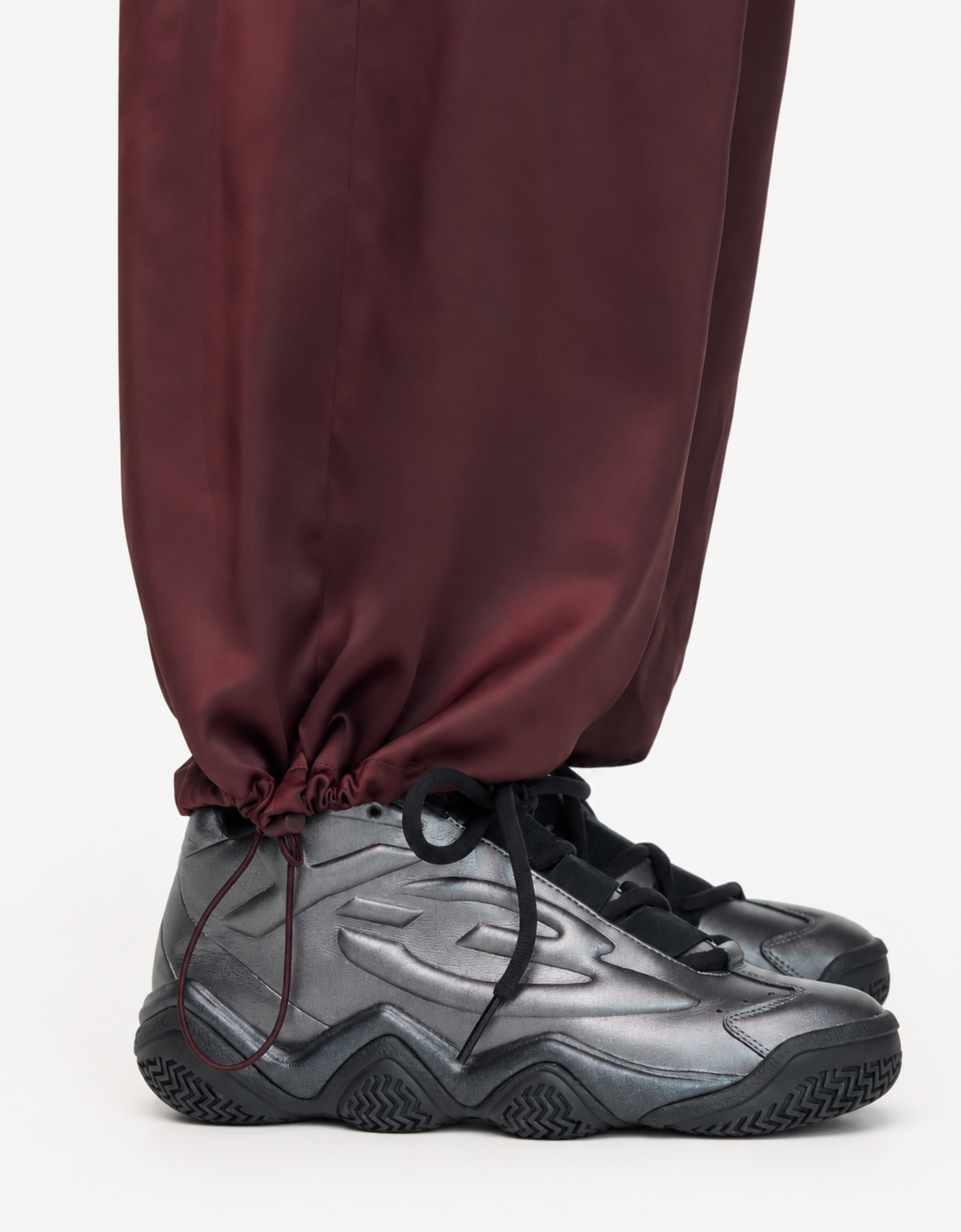 Pantalón holgado "Satin gradient 3 stripes" - Y-3 – vista 5