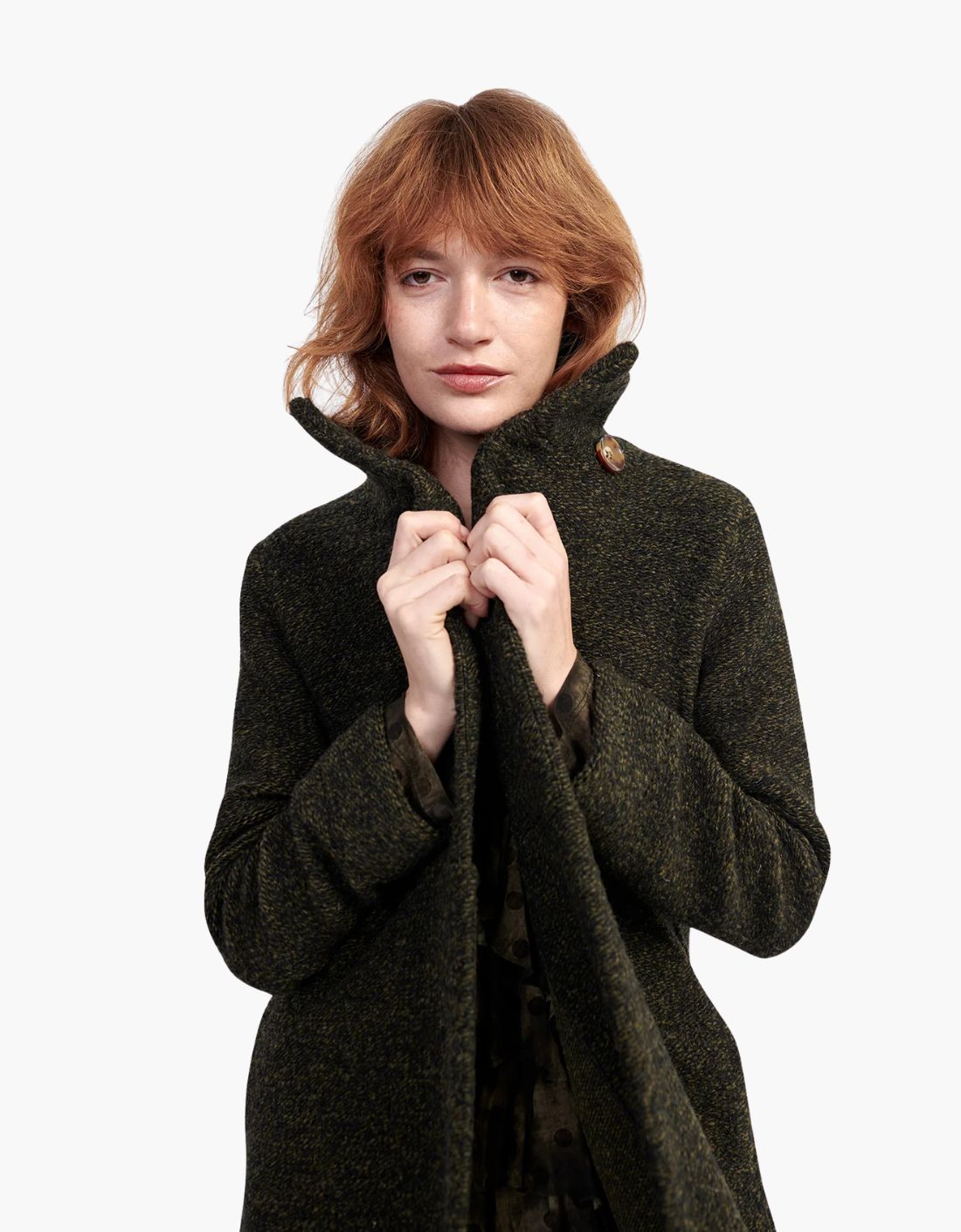 Chaqueta en punto cepillado "Urban Tash"