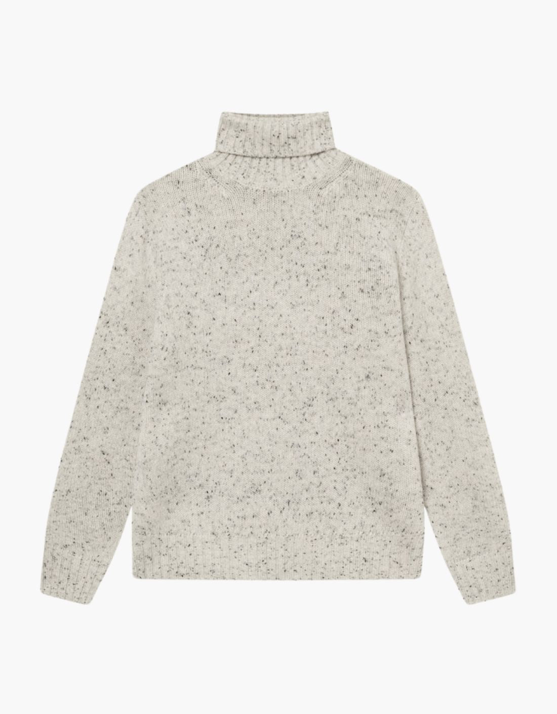 Pull à col roulé « Gary » - Gris chiné