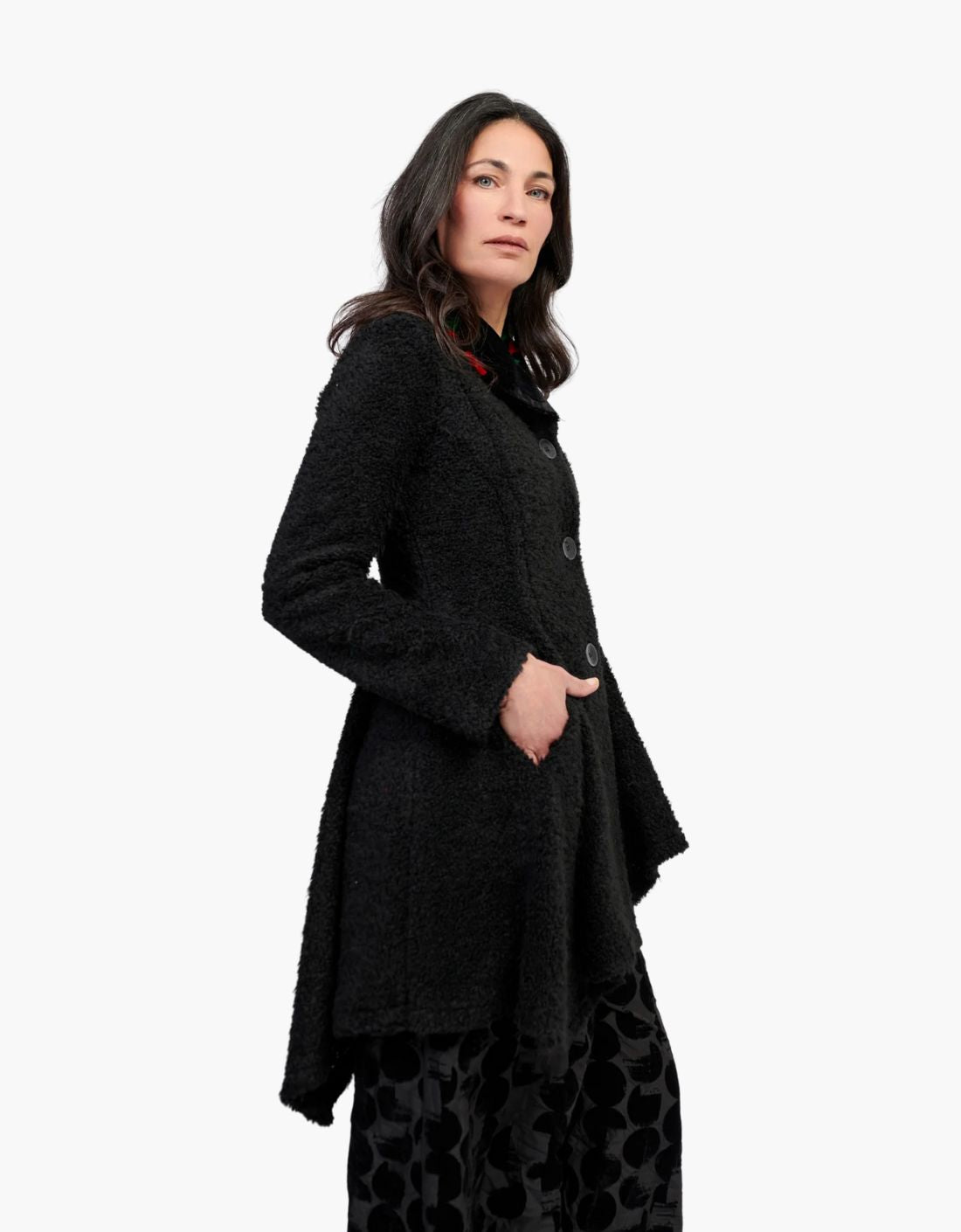 Chaqueta cuello terciopelo "Roses"