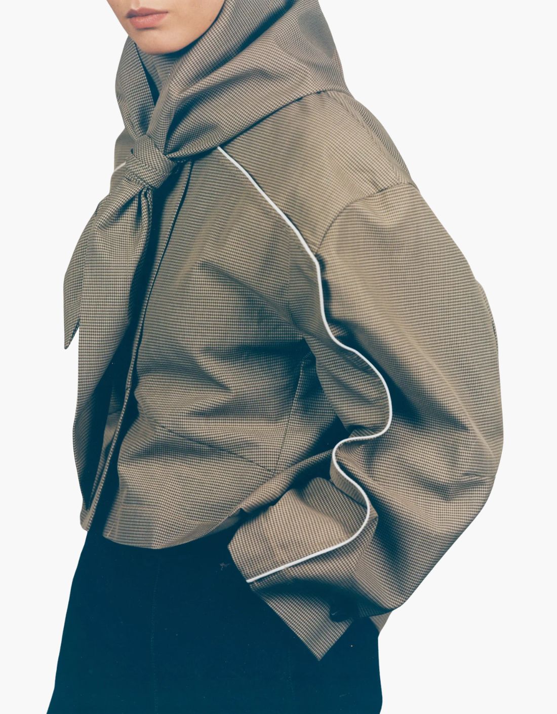 Parka envolvente "Houndstooth"