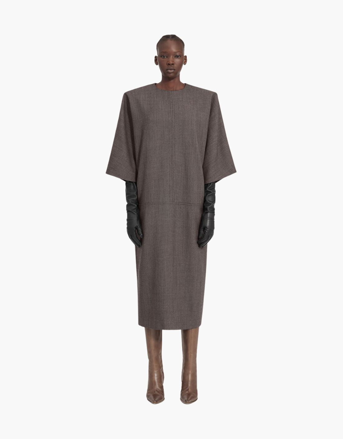 Vestido midi de tweed "Minimal" - MM6