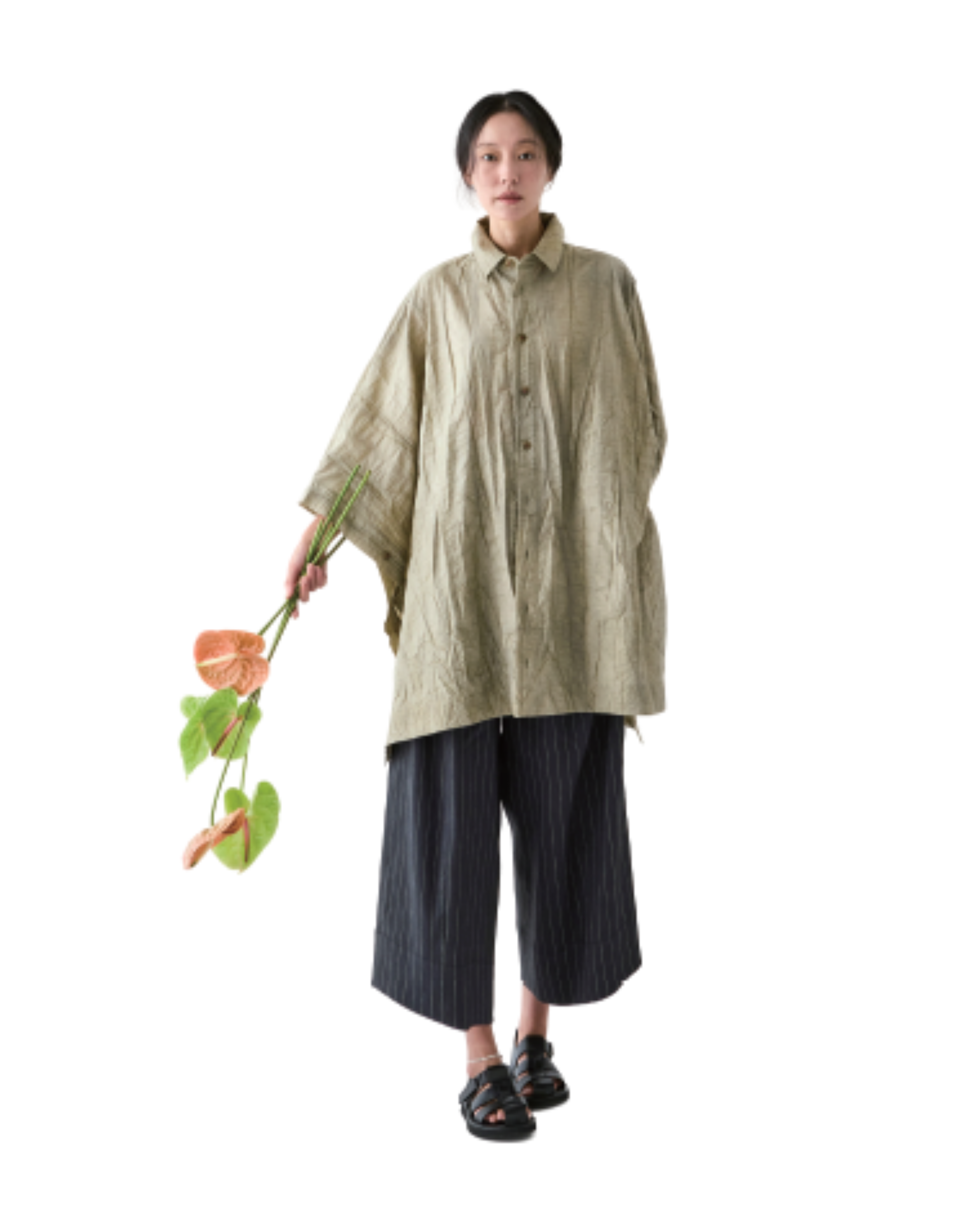 Camisa oversize textura "Ara"