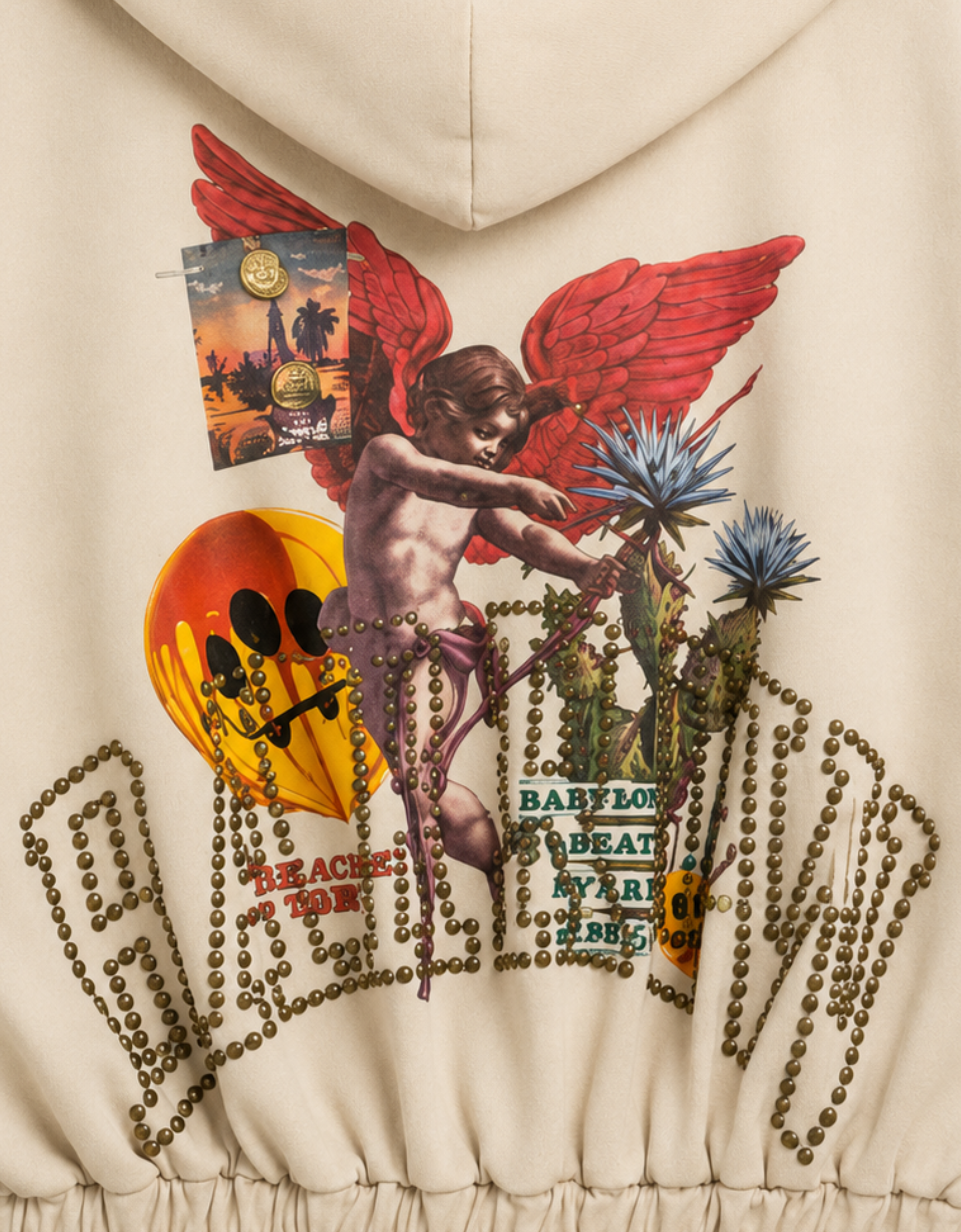 Sudadera zipper "Angel cactus"