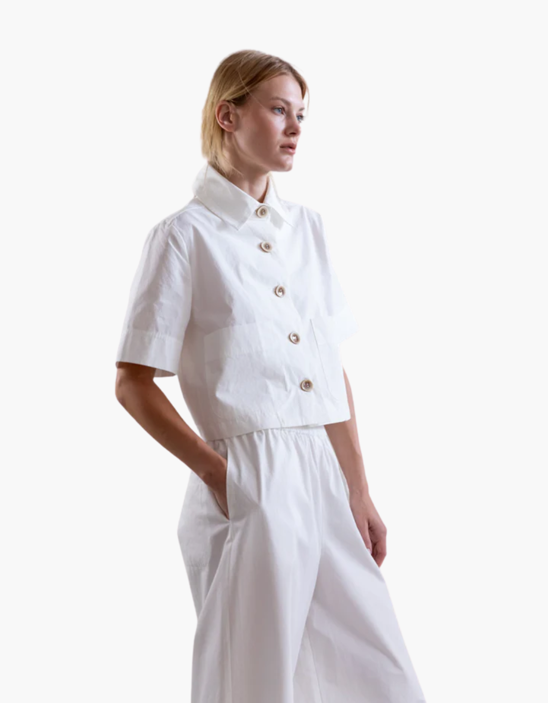 Bolero algodon cropped