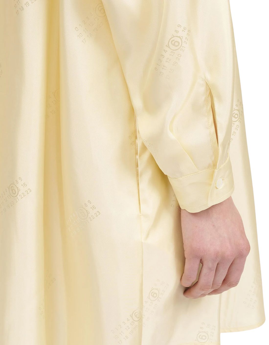 Robe-chemise couleur crème MM6