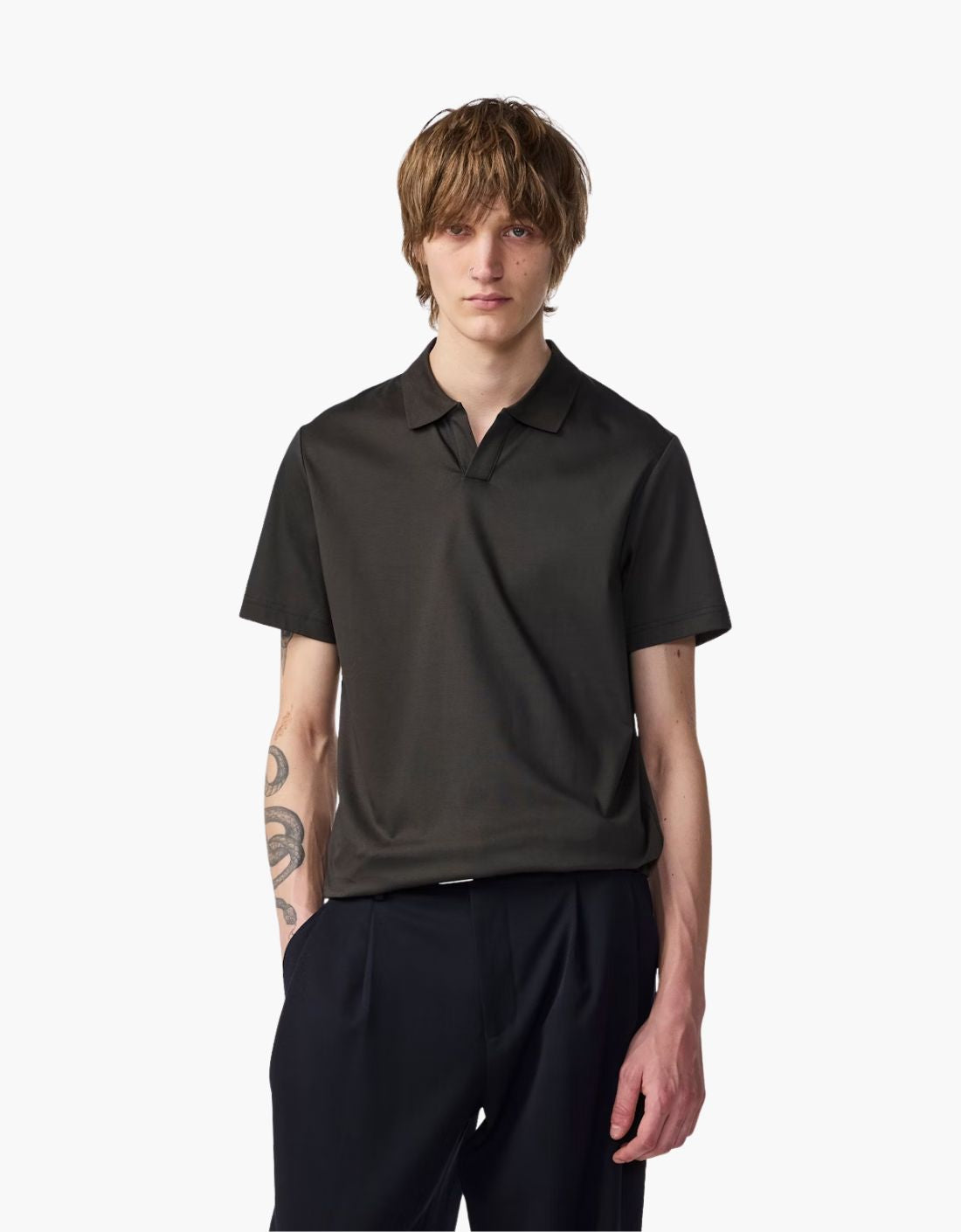 Polo cuello abierto "Paul SS"