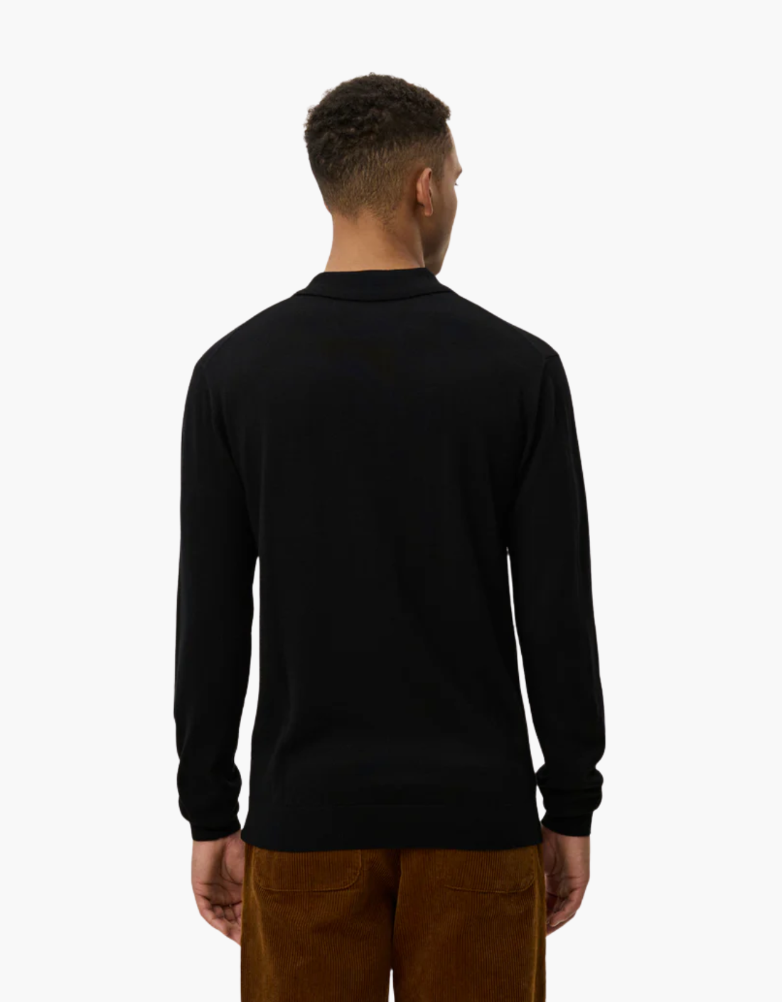 Polo manga larga "Greyson" Negro