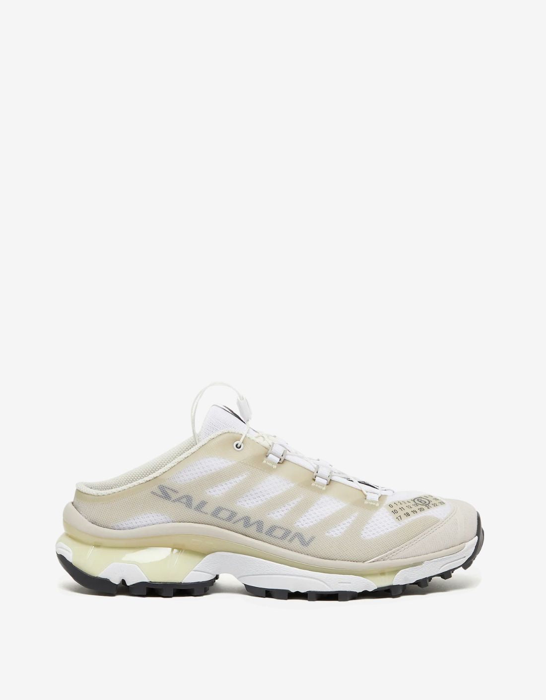Salomon x MM6 Margiela - Mule XT4 (Blanc / Vert brumeux / Argent nuageux)