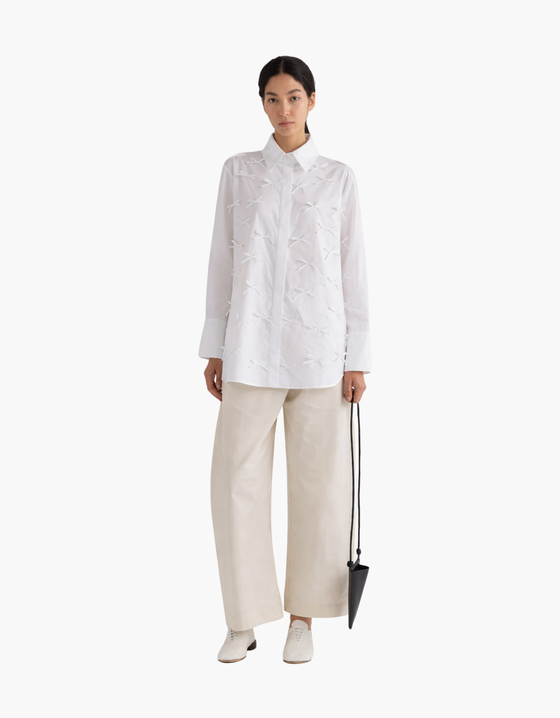 Shirt with ties
