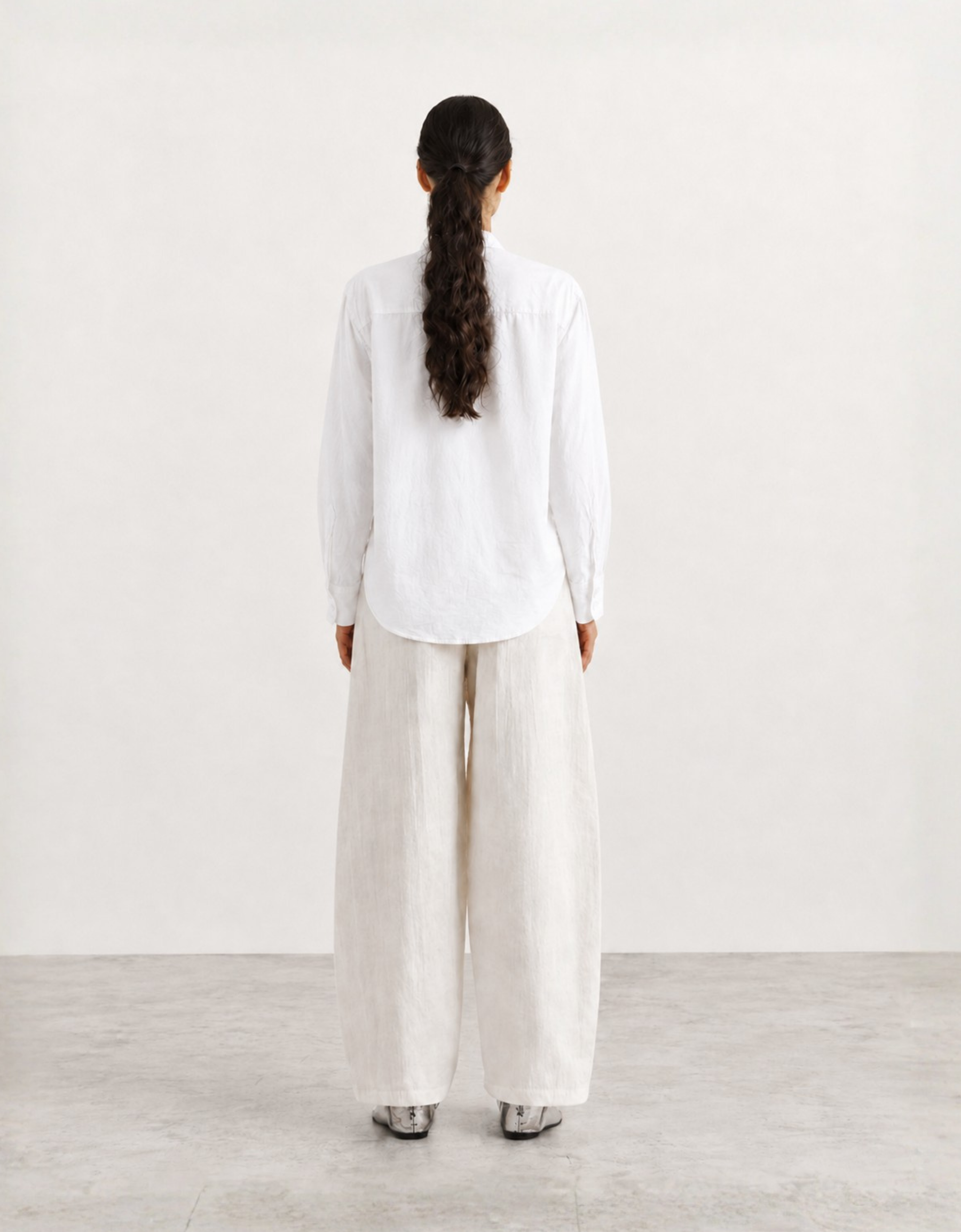 Camisa relaxed fit de tejido texturizado