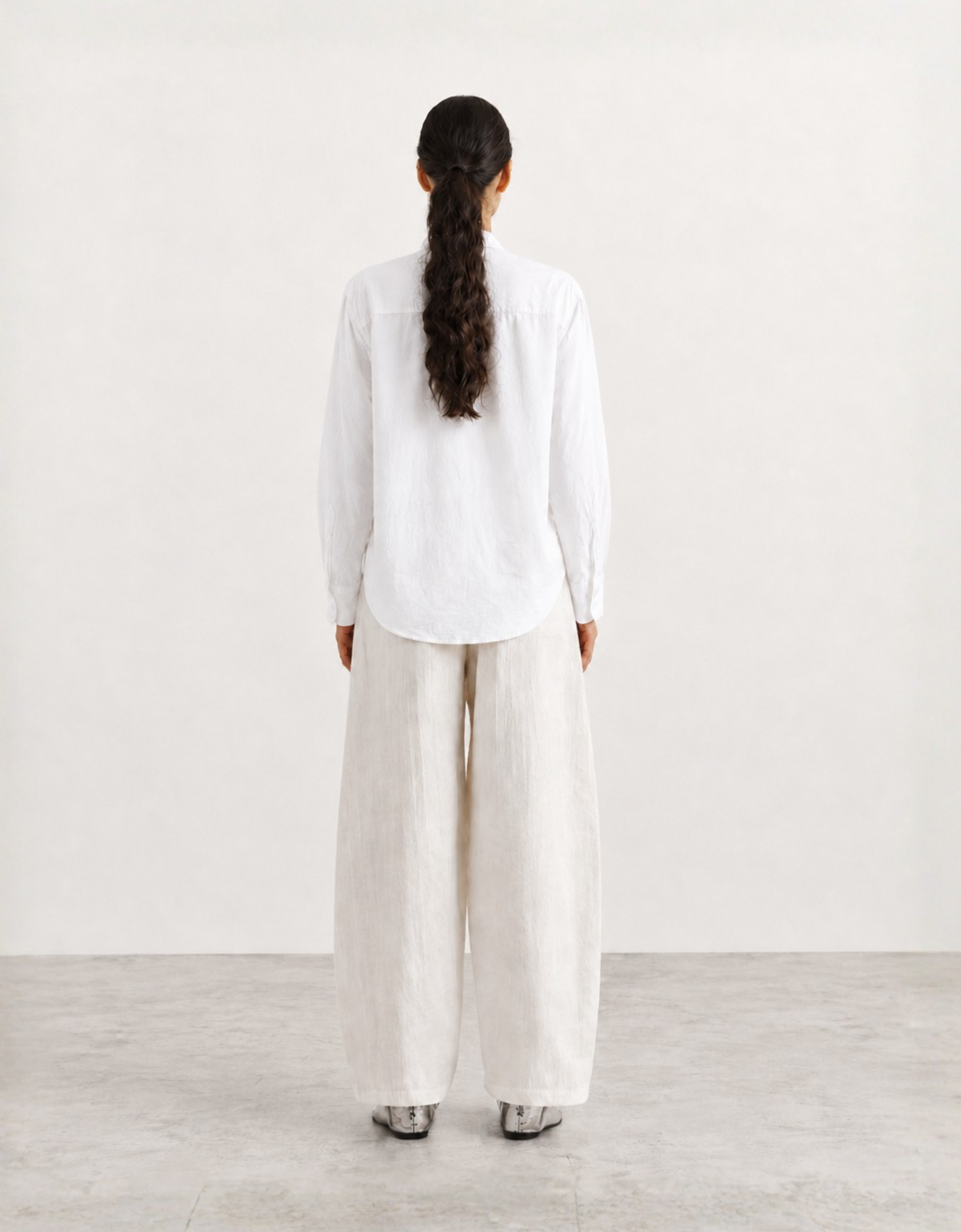 Camisa relaxed fit de tejido texturizado