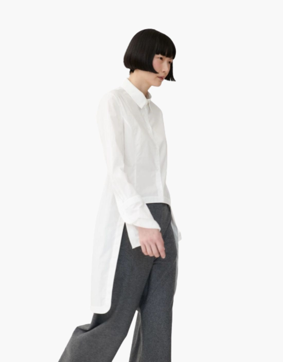 Camisa algodón orgánico estilo tuxedo "Cill"