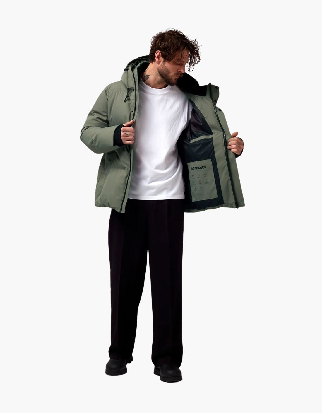 Abrigo impermeable acolchado "Bayu"