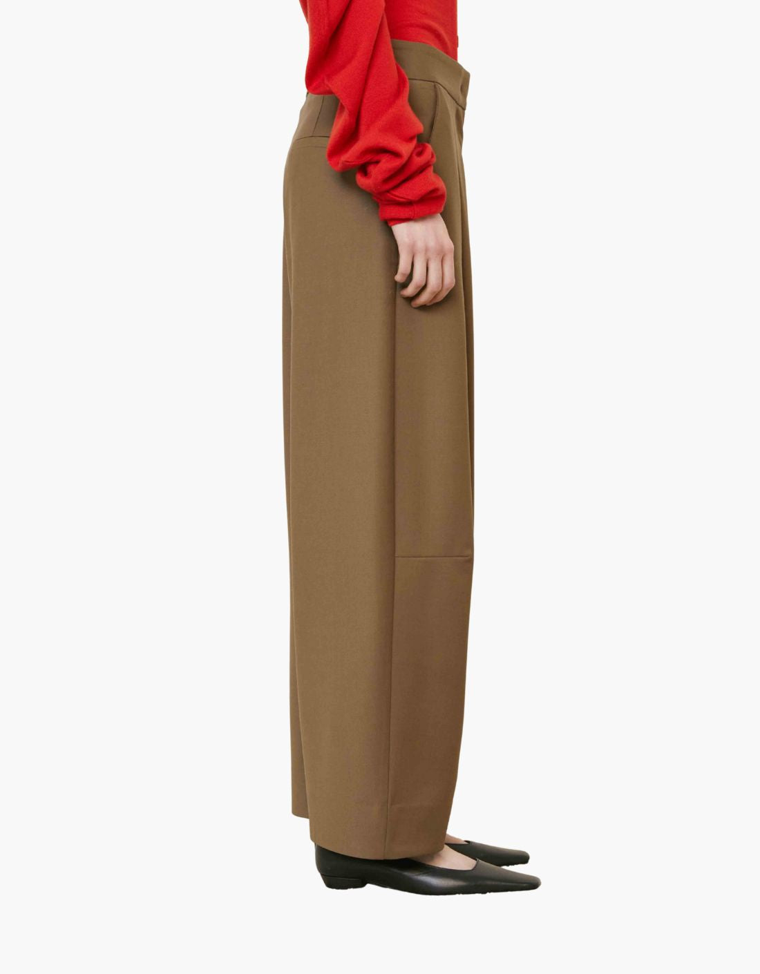 Pantalon de traje con pinzas "Olivine"