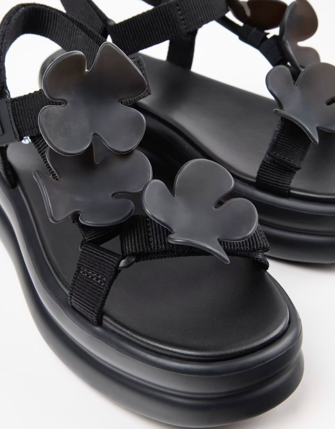 Sandalias flores negras "Twins"  - CAMPER