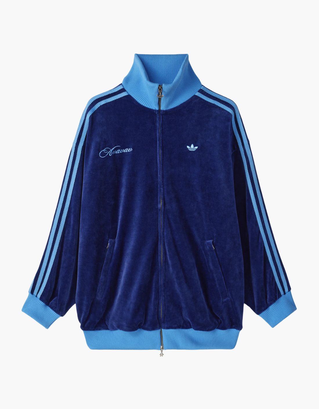 Sudadera con zipper "DK Blue Velvet" AVAVAV x ADIDAS
