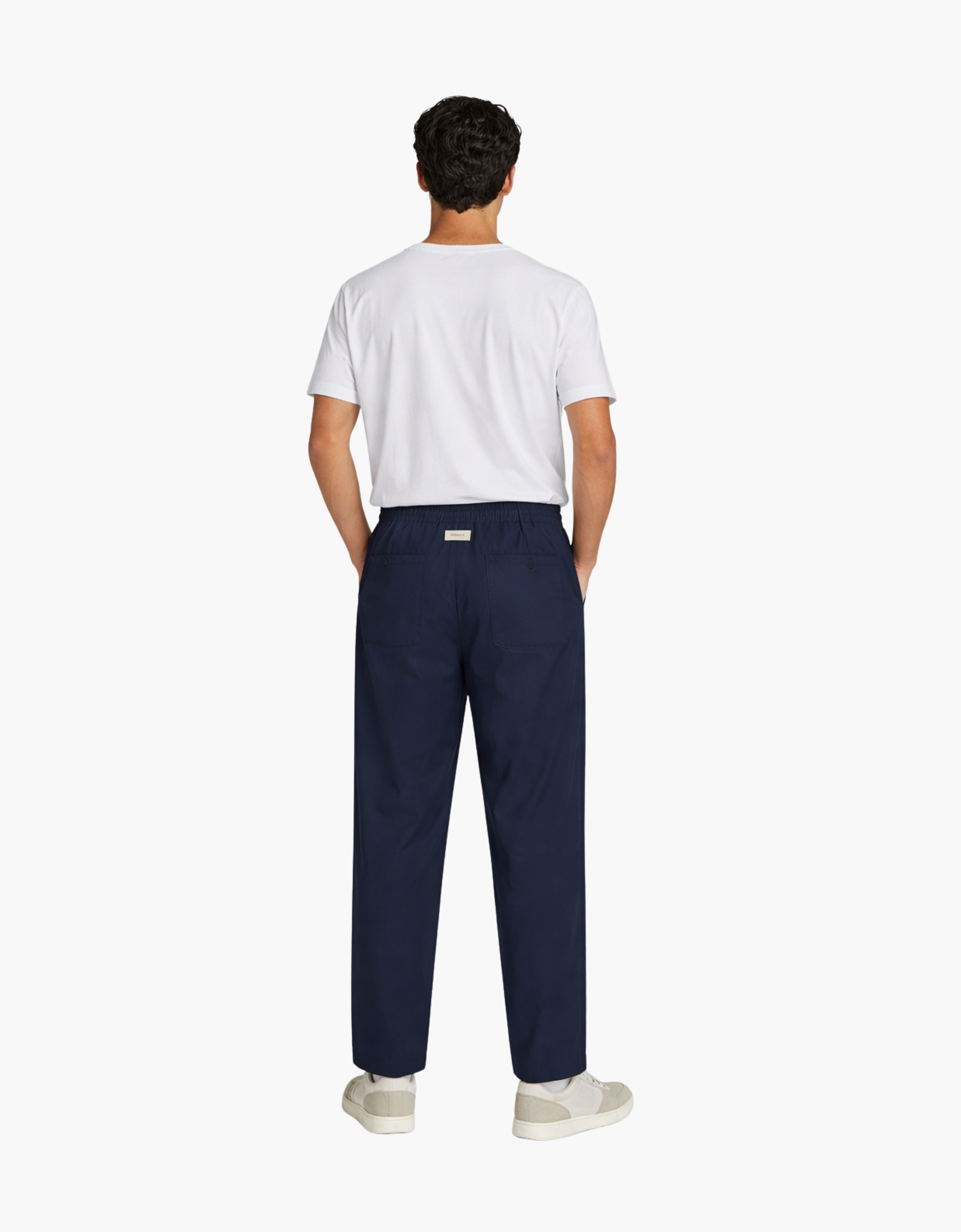 Pantalon de popelina pinzas