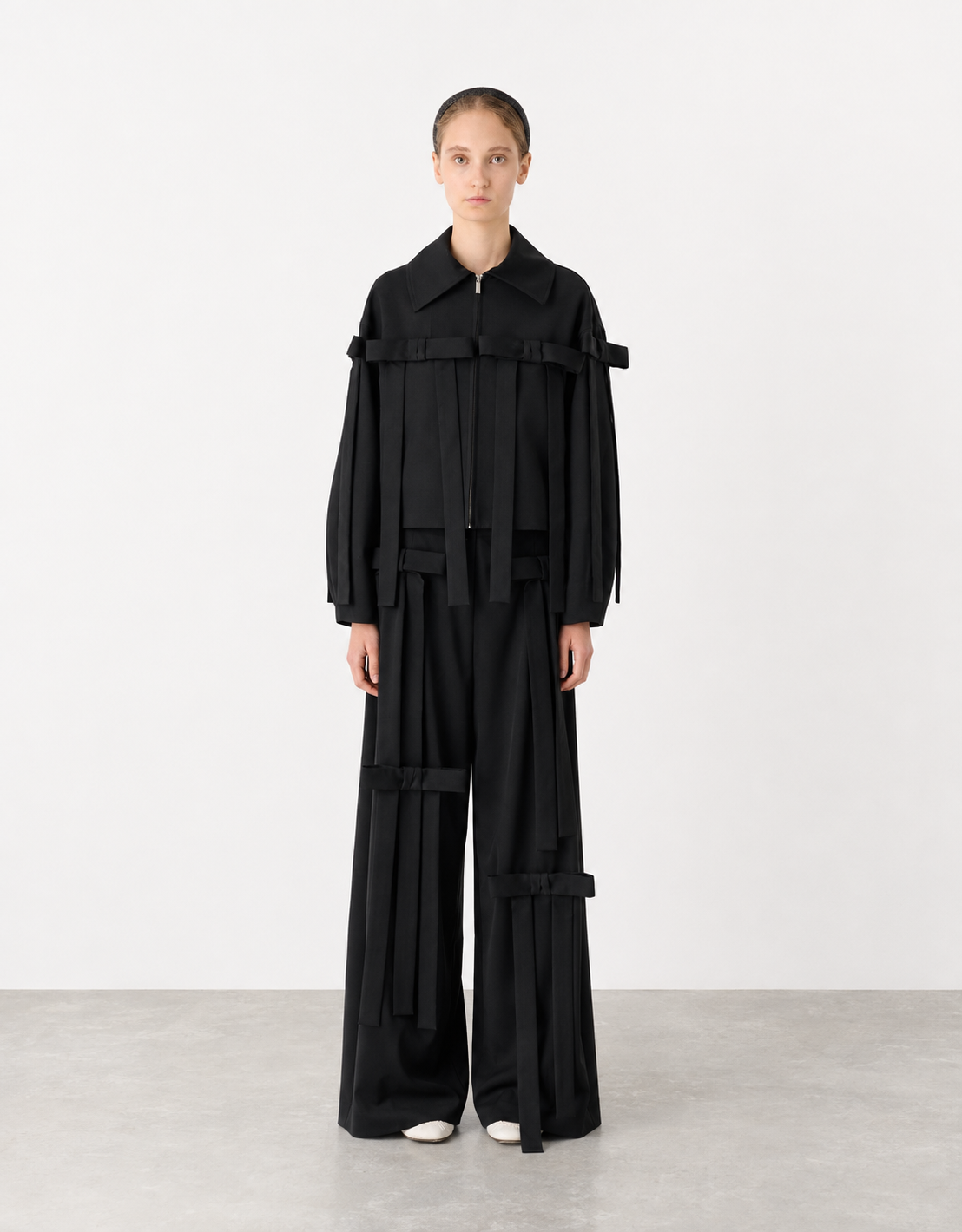 Chaqueta cropped lazos "Ribbon"