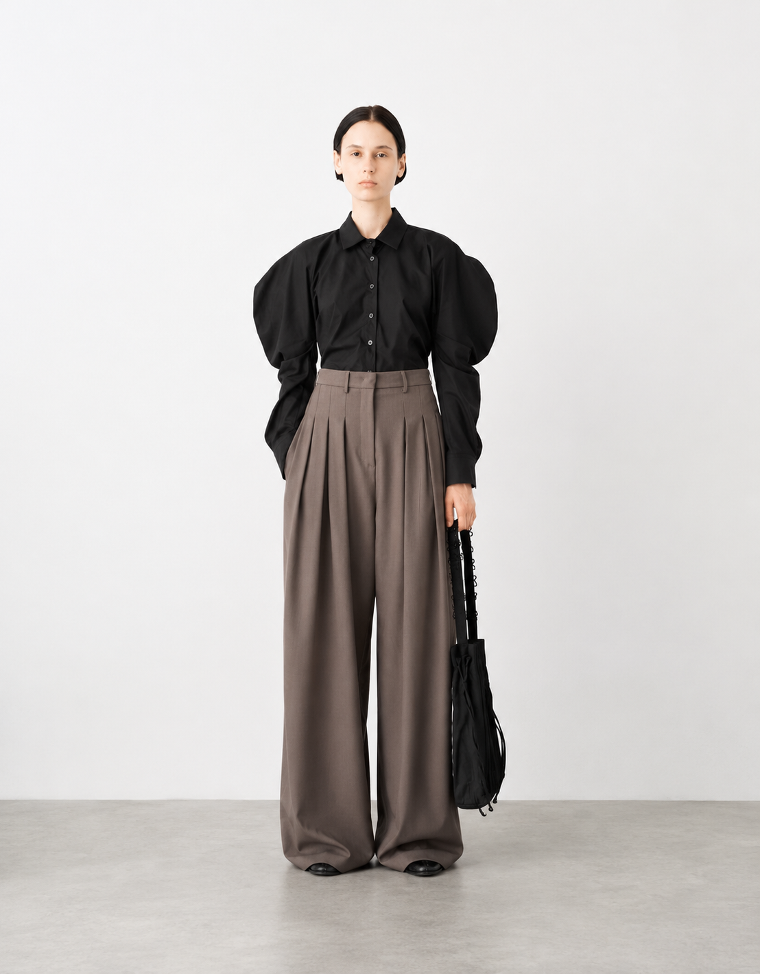 Pantalones con pinzas "Fango"