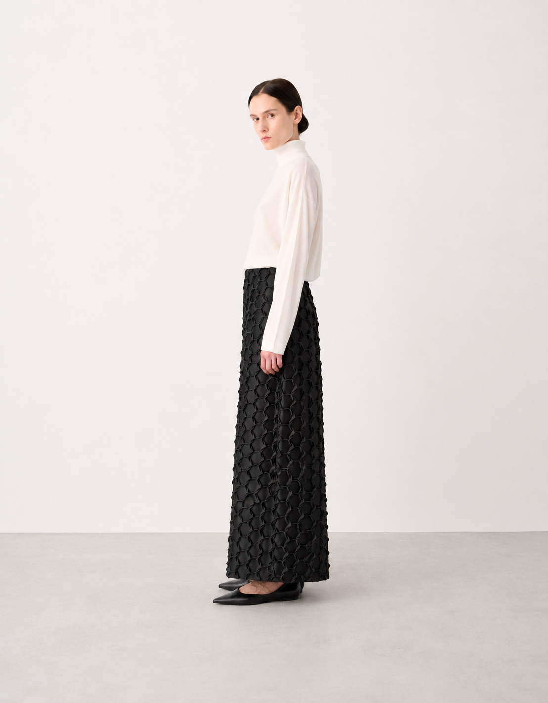 "Geometric" Satin Trousers