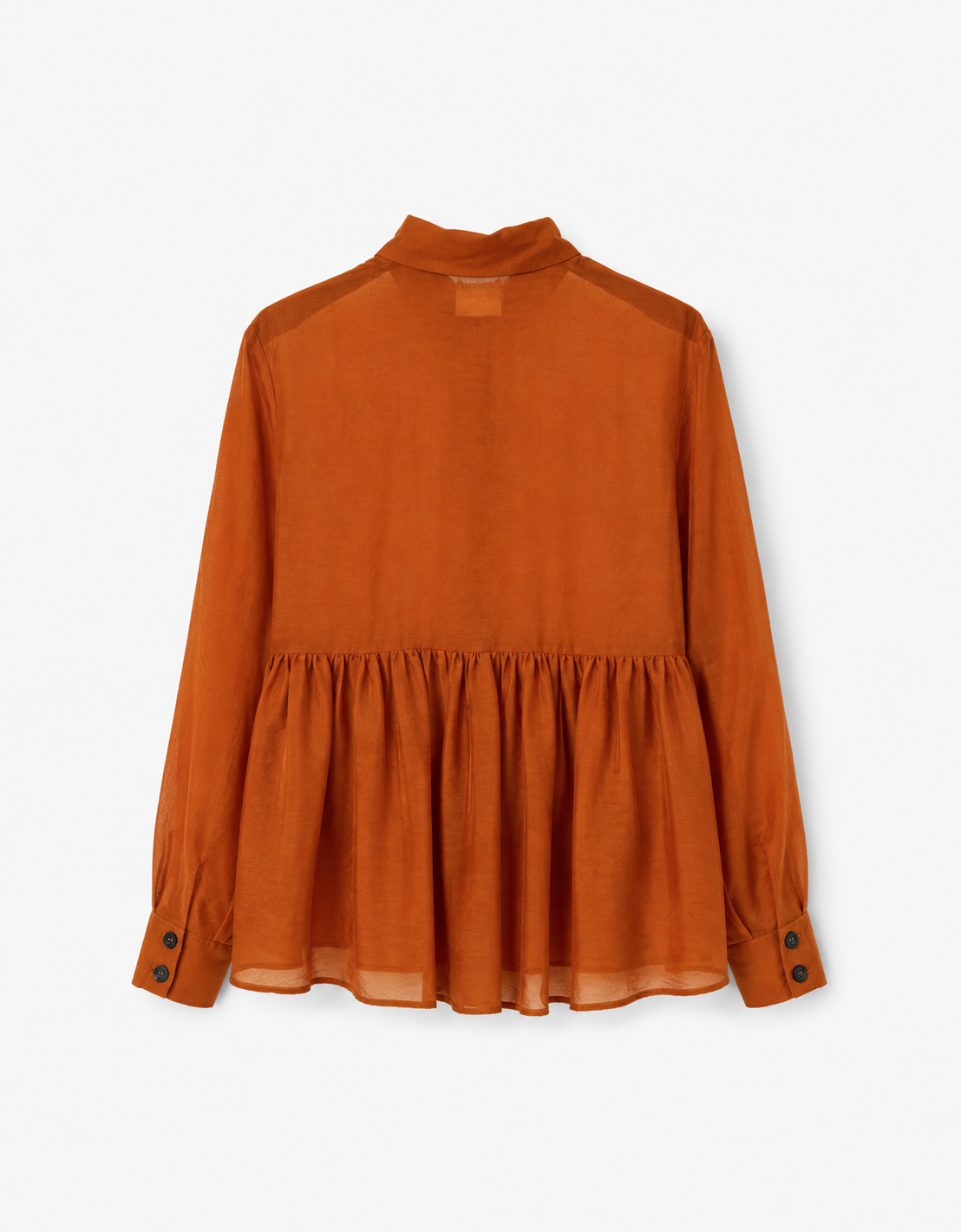 Camisa volante bajo "See Through"