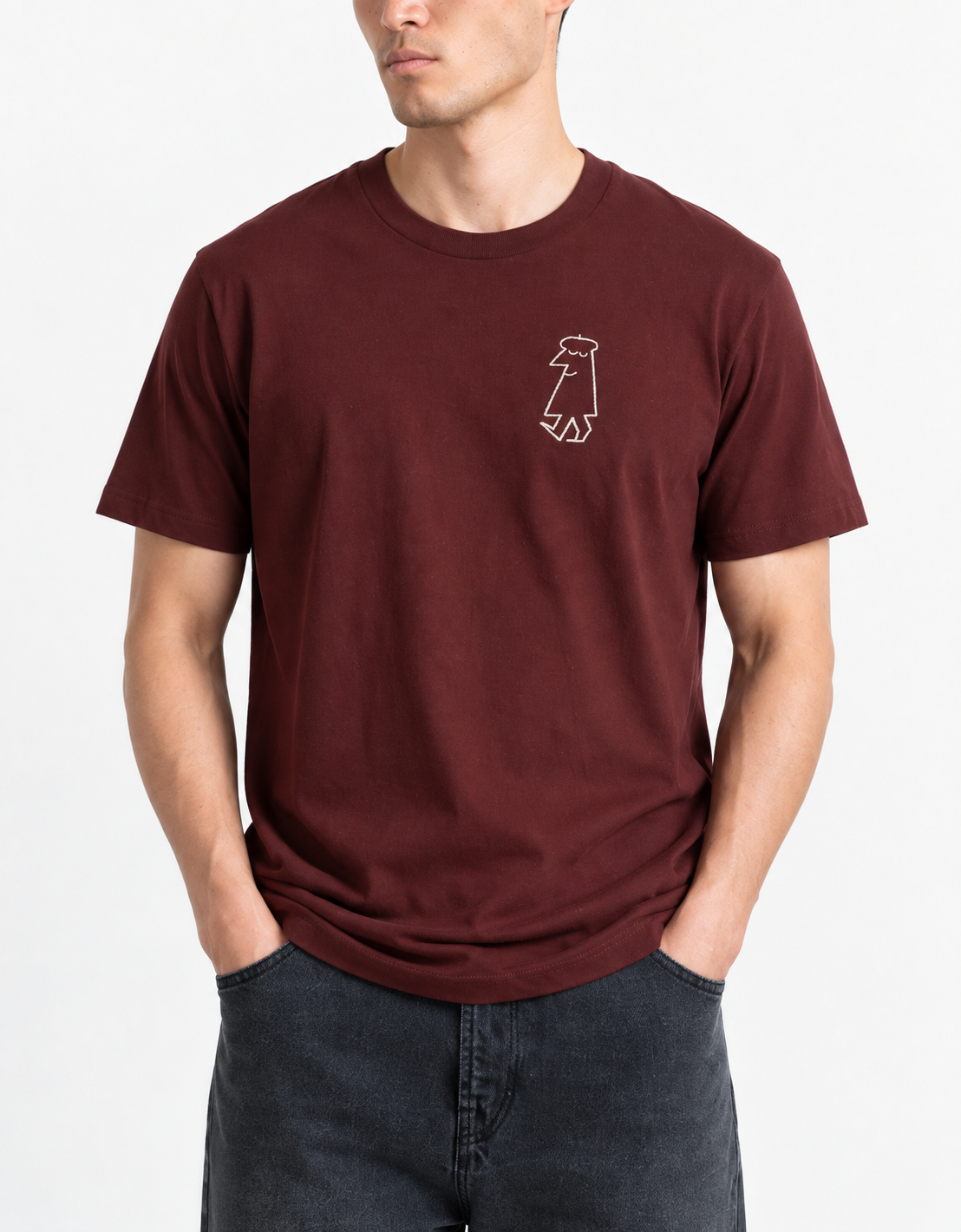 Camiseta algodón estampada "Paseo"