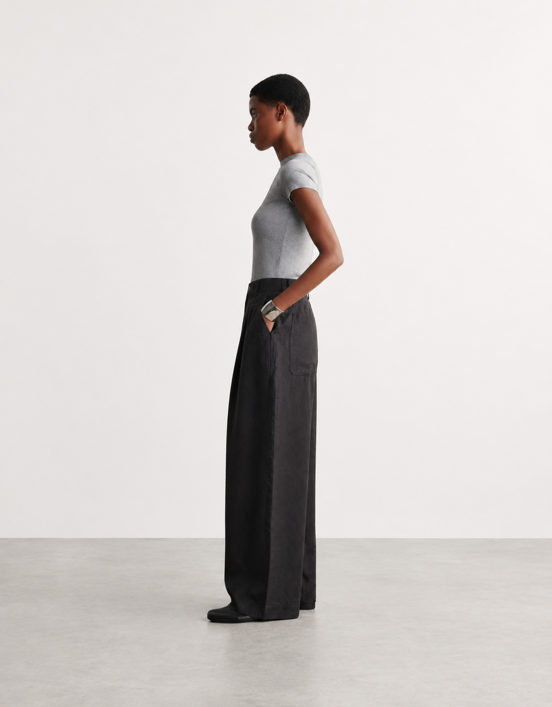 Pantalon con lino "Noon"