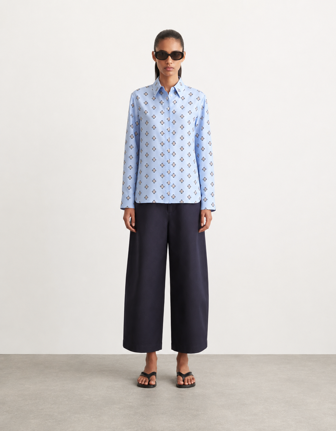 Camisa estampado rombos "Disco"