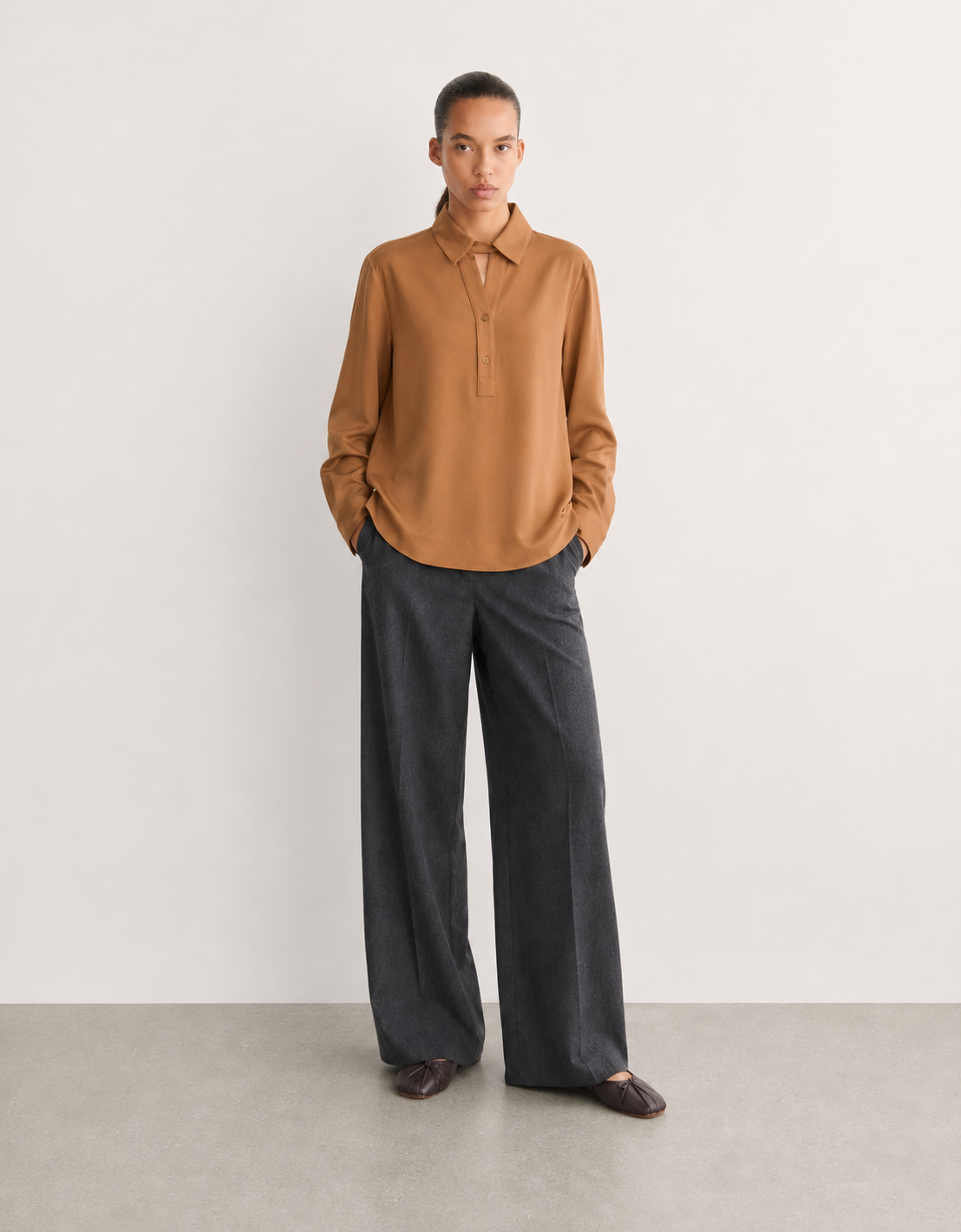 Blusa manga larga algodón "Alpino" – vista 4