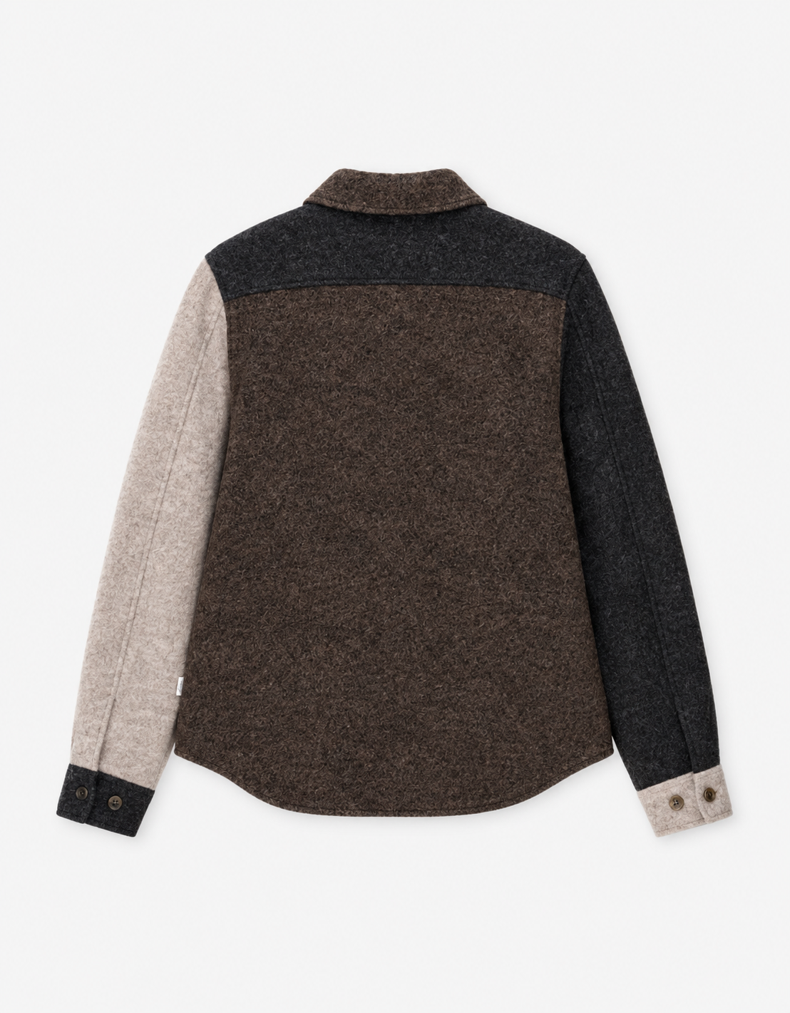 Sobrecamisa lana bloques "Colourblock"