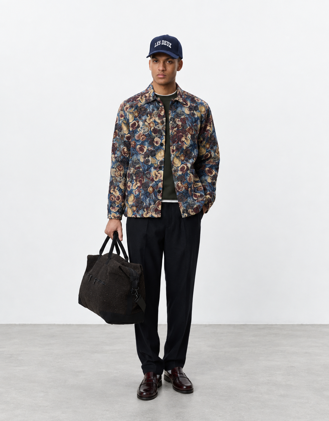 Sobrecamisa jacquard flores "Flower"