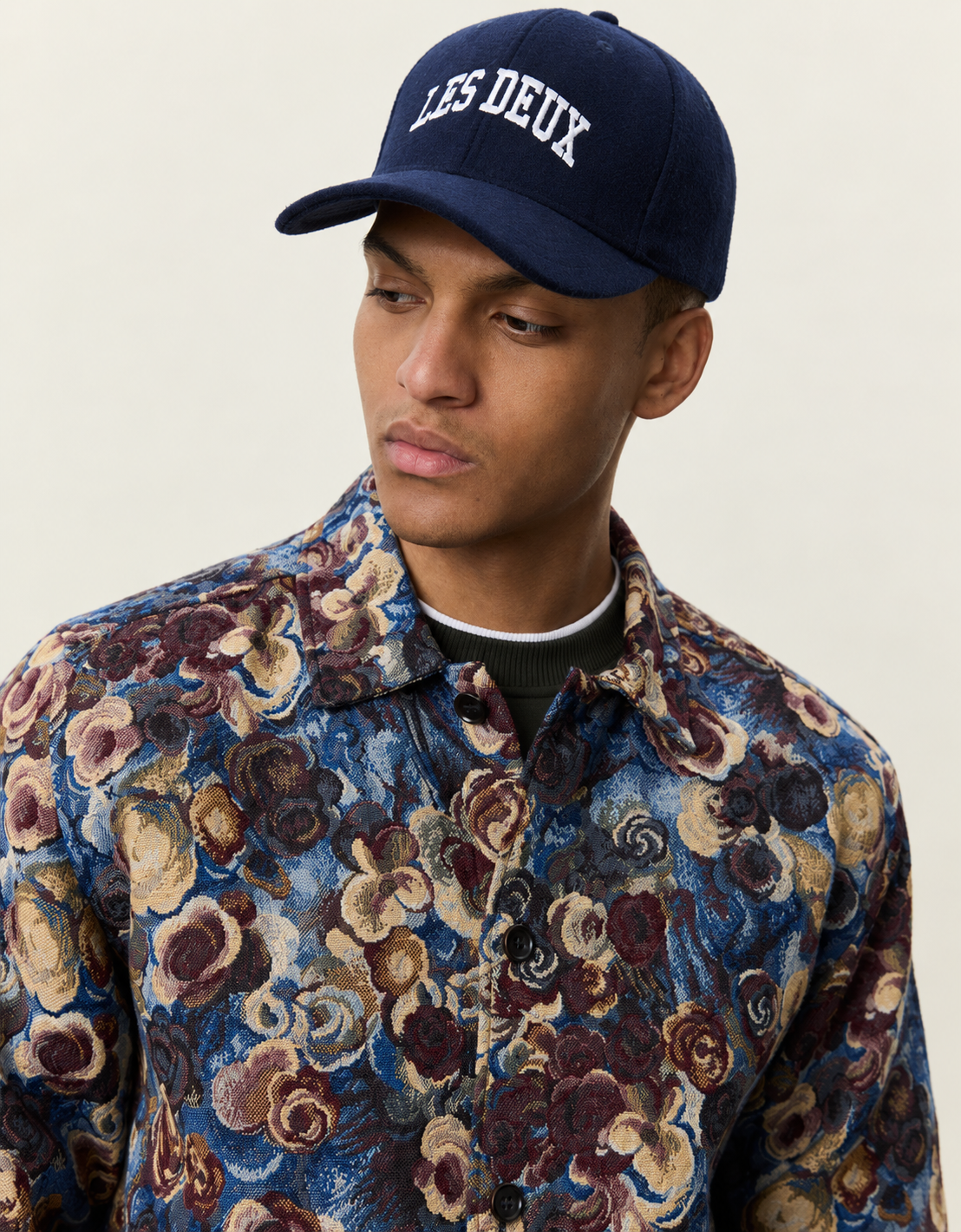 Sobrecamisa jacquard flores "Flower"