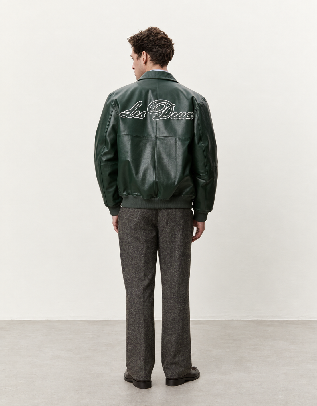 Chaqueta piel "Leather Varsity"