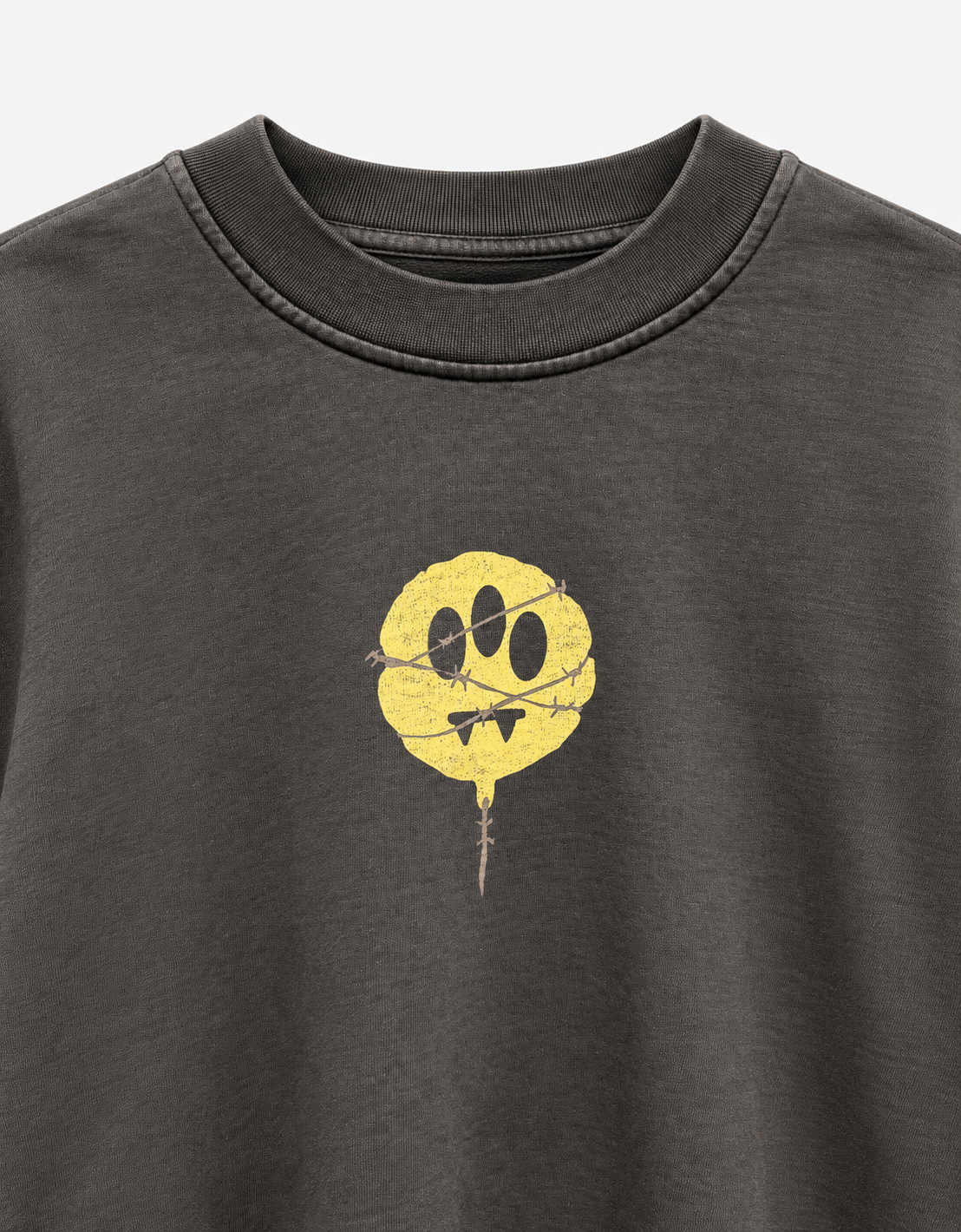 Sudadera negra "Smiley"