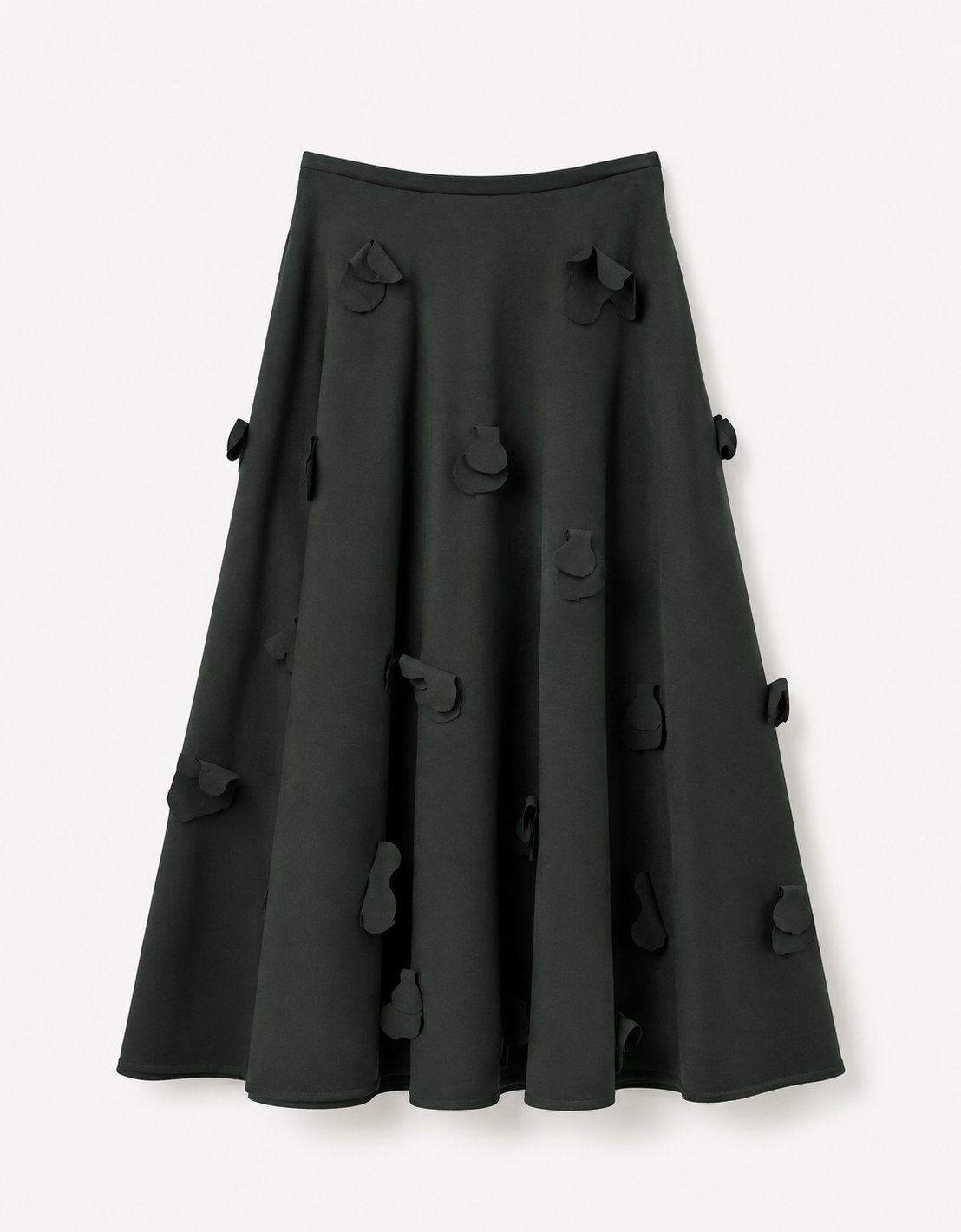 Pleated midi skirt