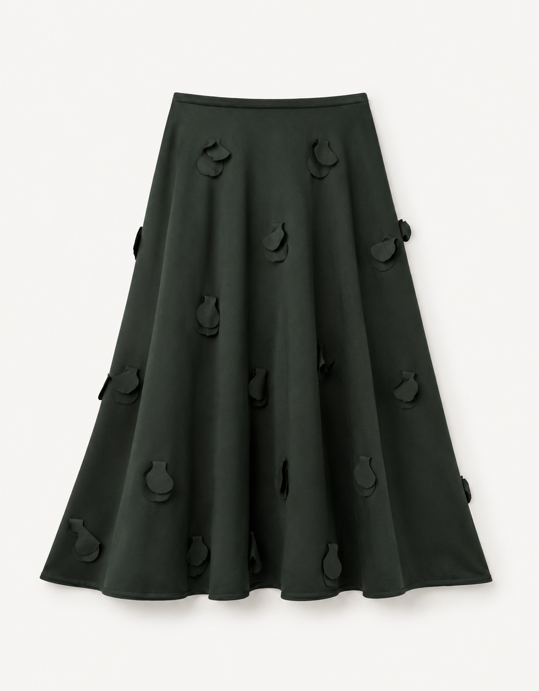 Pleated midi skirt